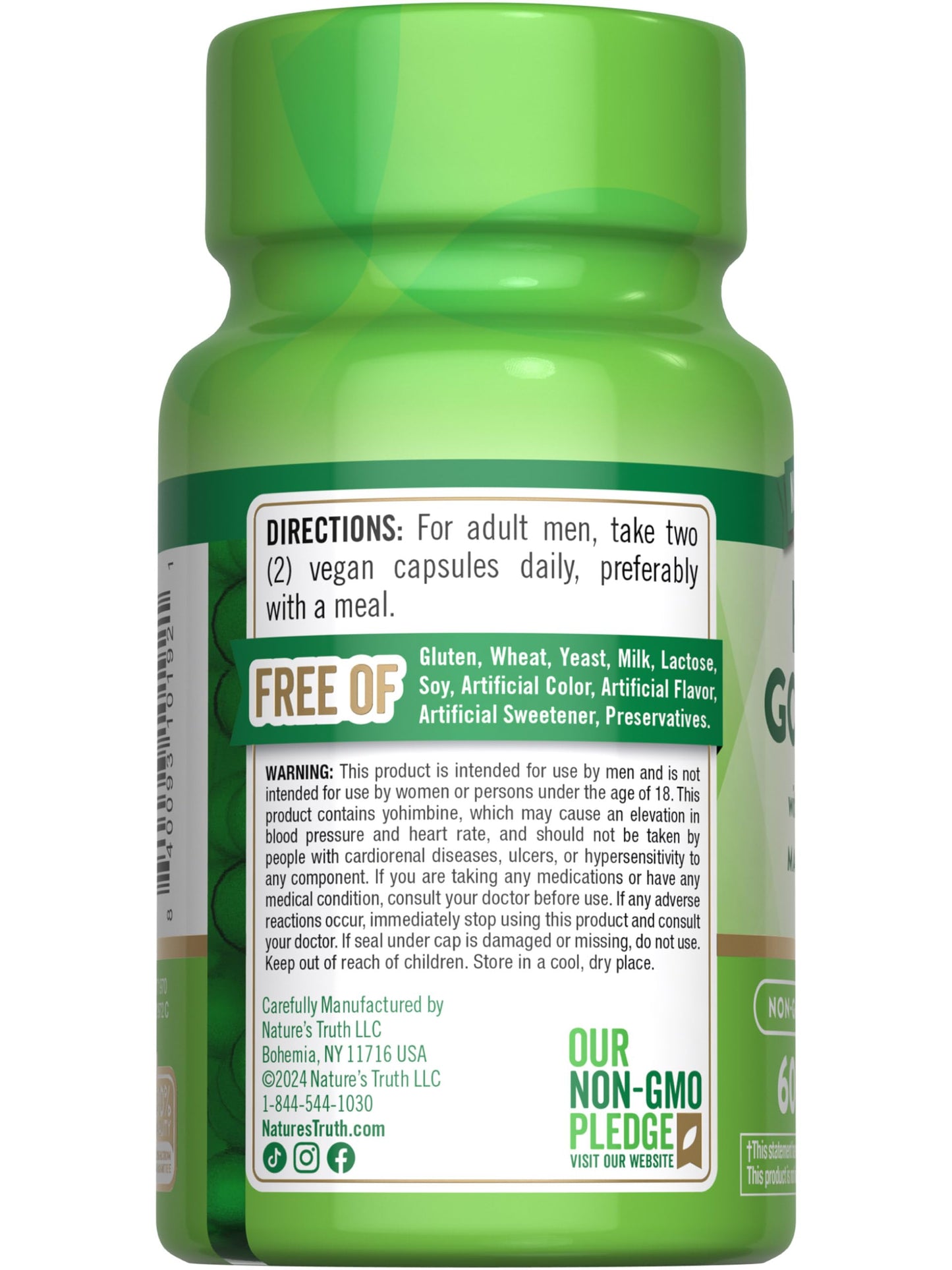 Nature's Truth Horny Goat Weed with Maca Capsules, 60 Count