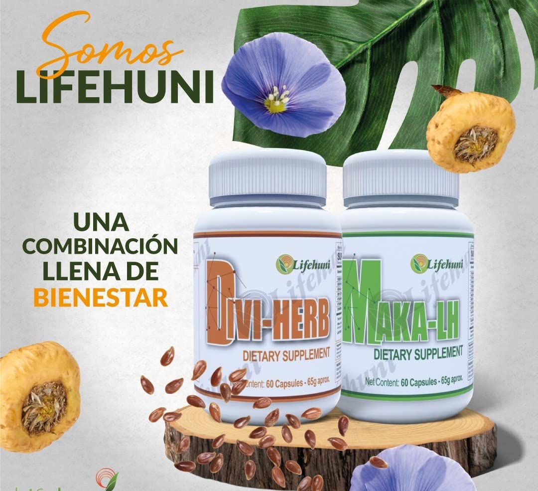 Lifehuni Diviherb Y MakaLh La Combinacion Perfecta Capsules 120