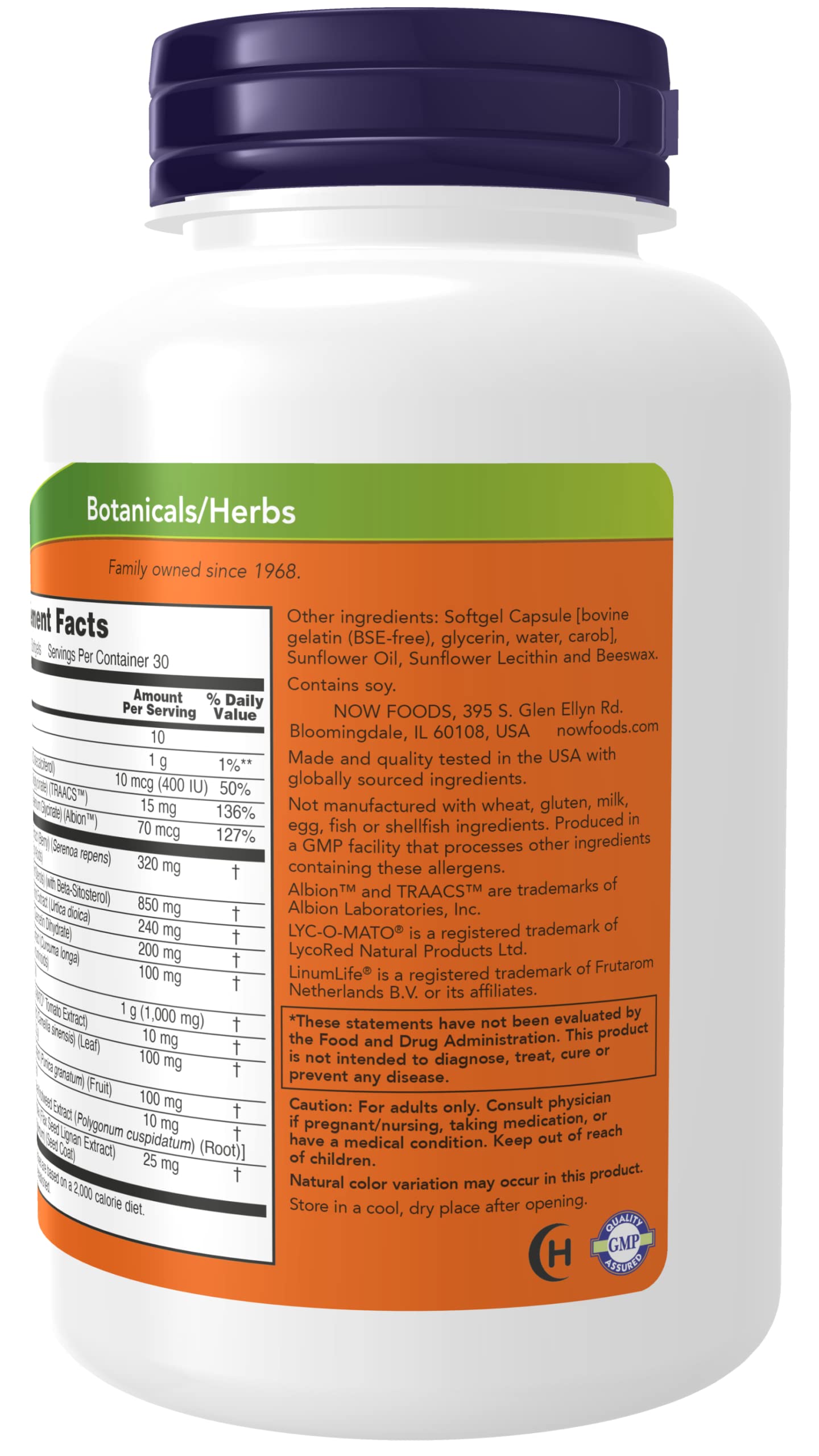 NOW Foods Clinical Strength Prostate Health Capsule 1