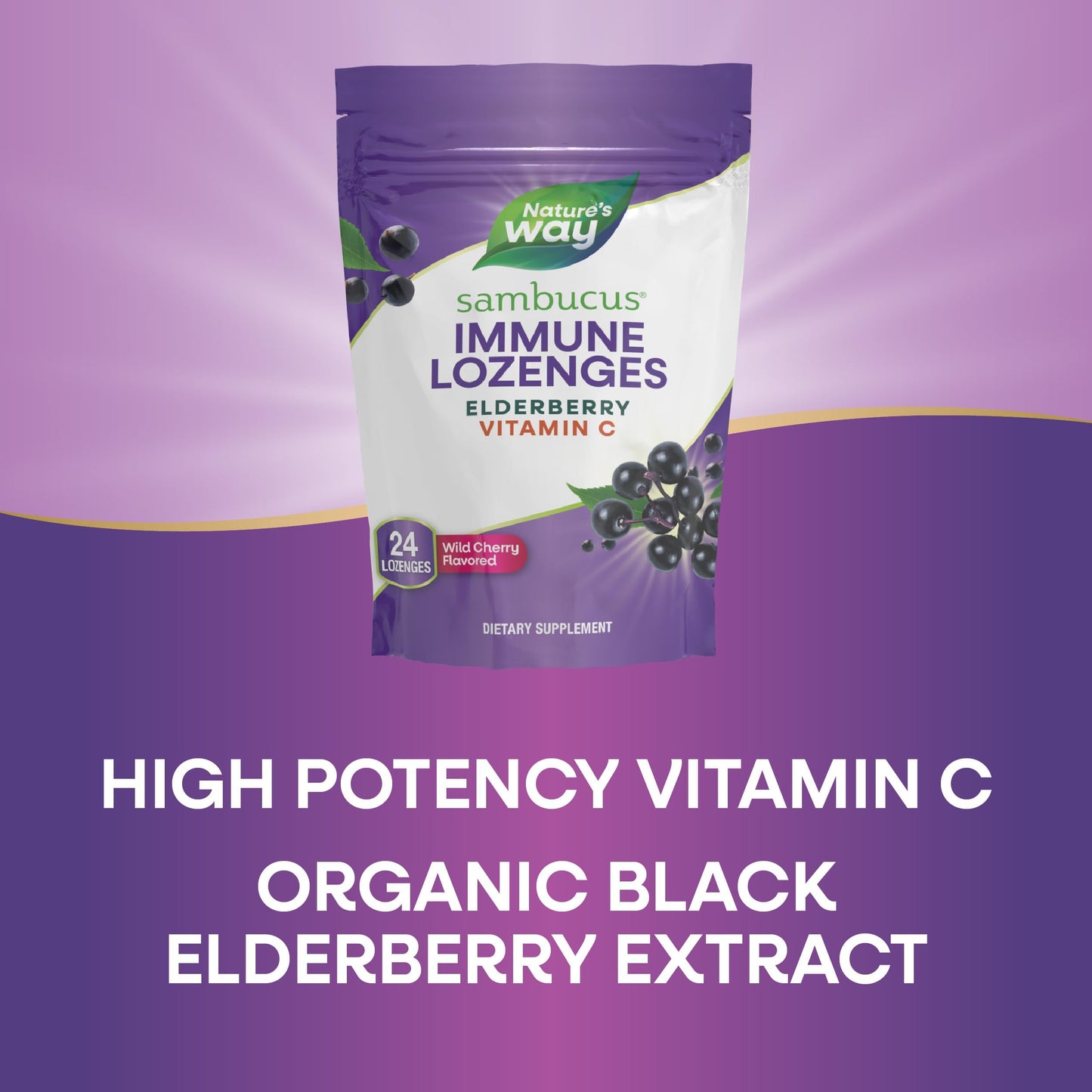 Nature's Way Sambucus Immune Lozenges 72 Count