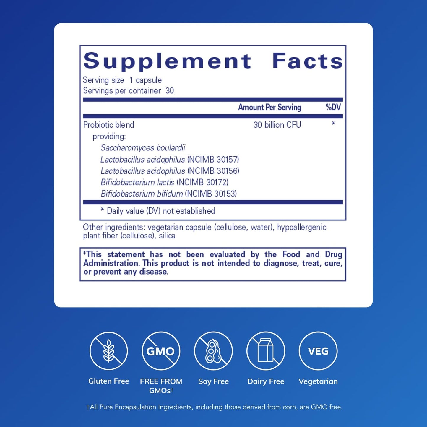 Pure Encapsulations PureBi•Ome Intensive Capsules, 30 Capsules