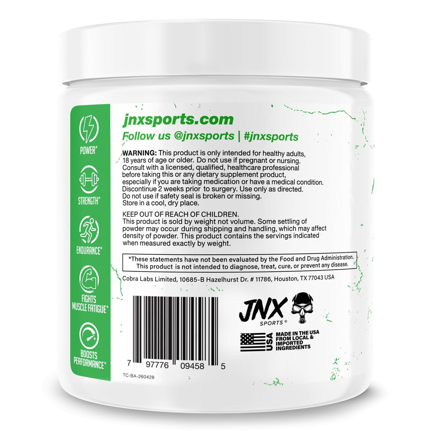 JNX SPORTS The Curse! Beta Alanine Powder 10 Ounce