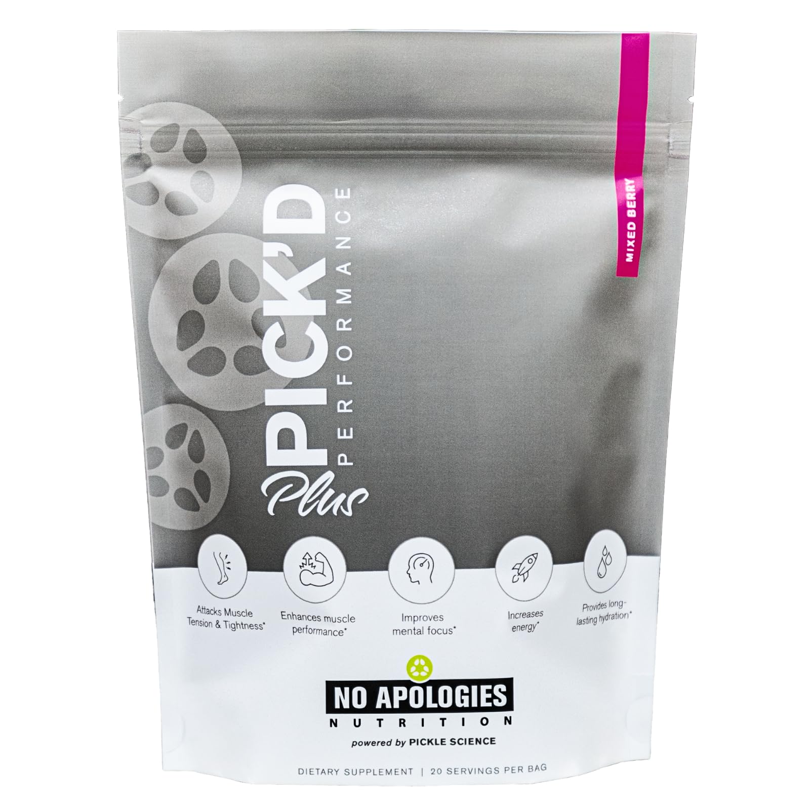 No Apologies Nutrition Pick’d Performance Plus Powder, 12 Ounce