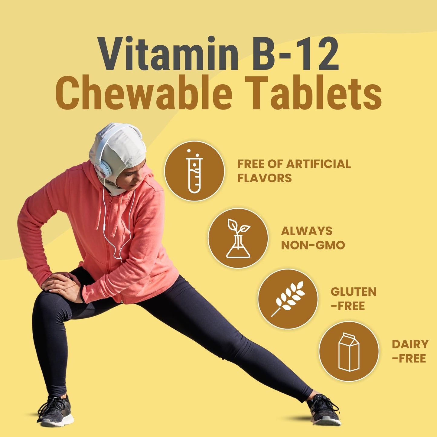 Zaytun Halal Vitamin B12 1000mcg Tablet, 120 Count