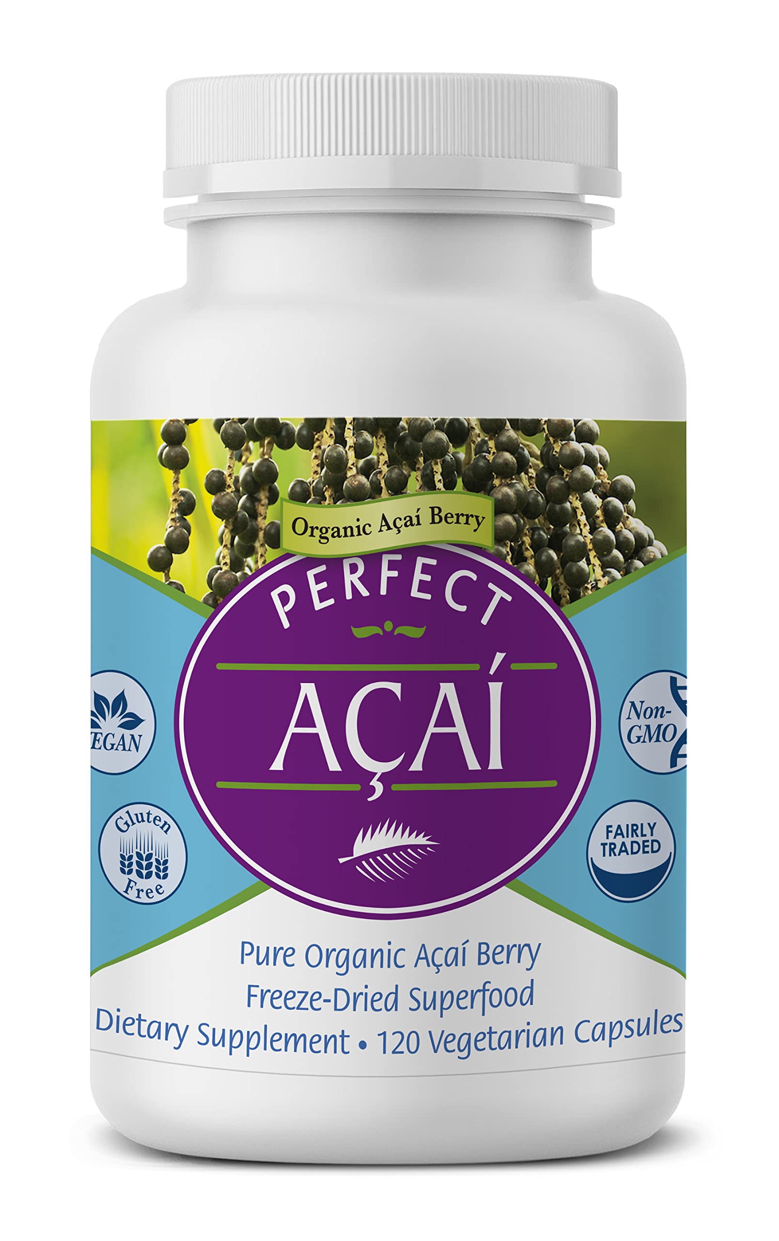 Perfect Supplements Perfect Acai Capsules, 120 Count