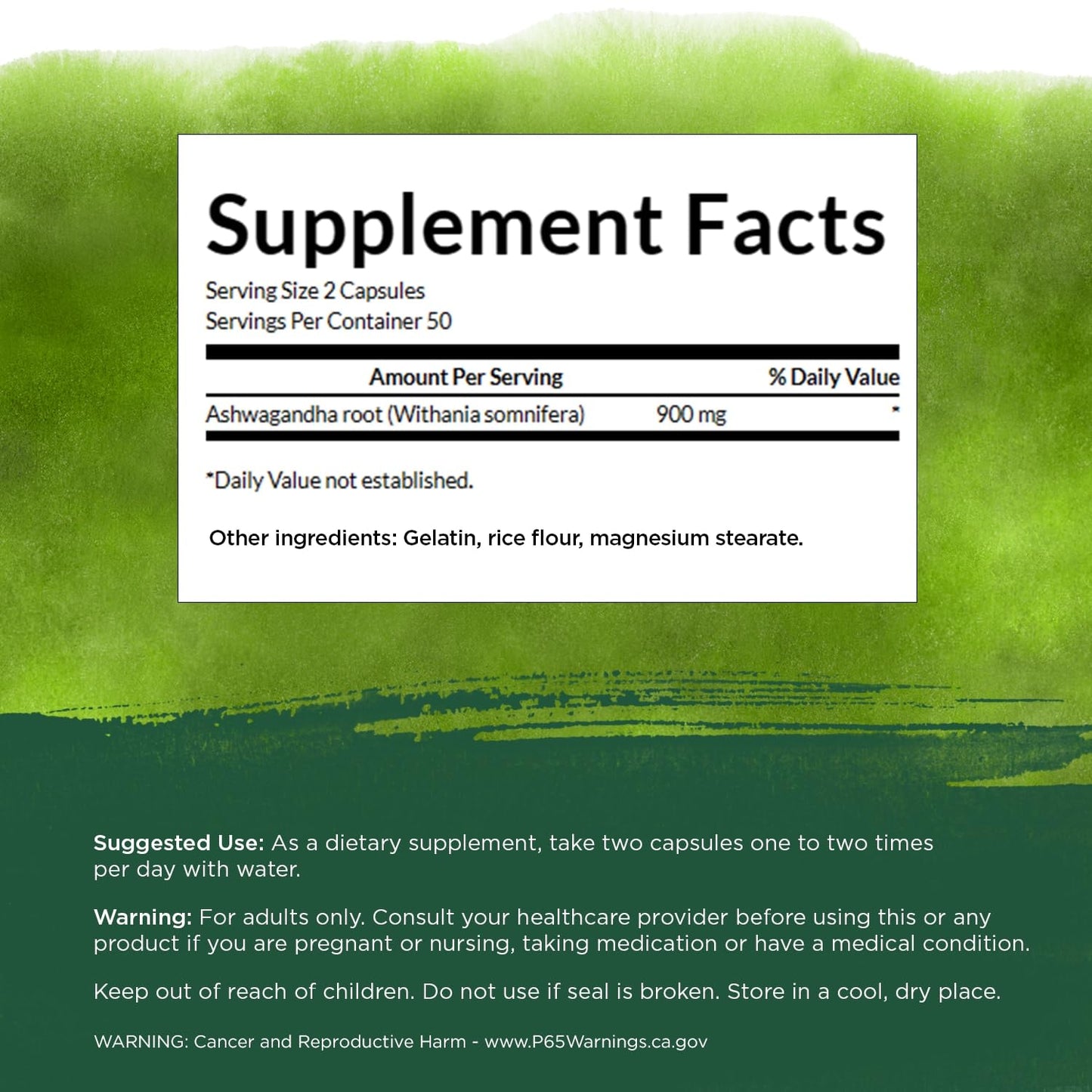 Swanson Full Spectrum Ashwagandha Capsules 60 Count