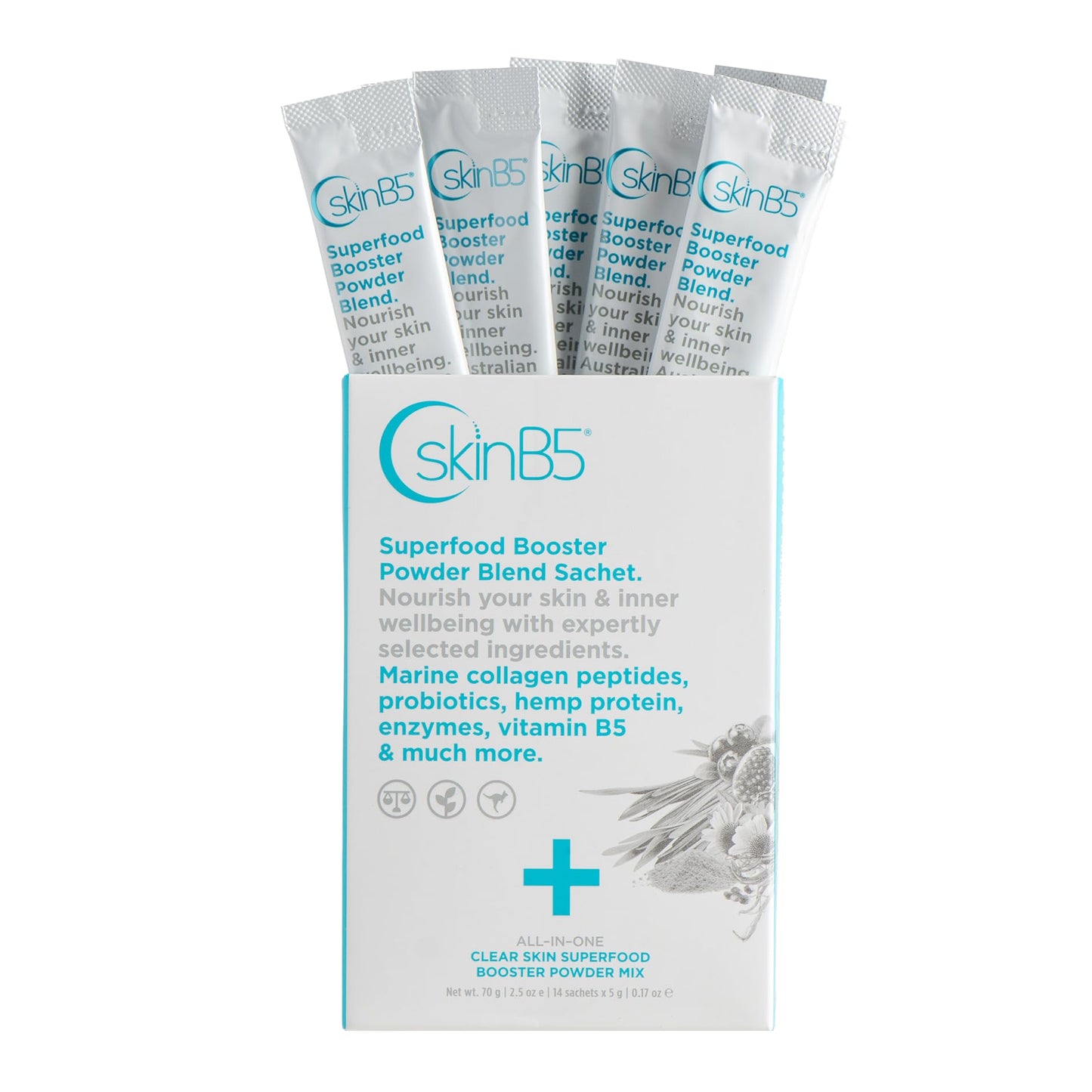SkinB5 Clear Skin Superfood Booster Powder 14 Sachets