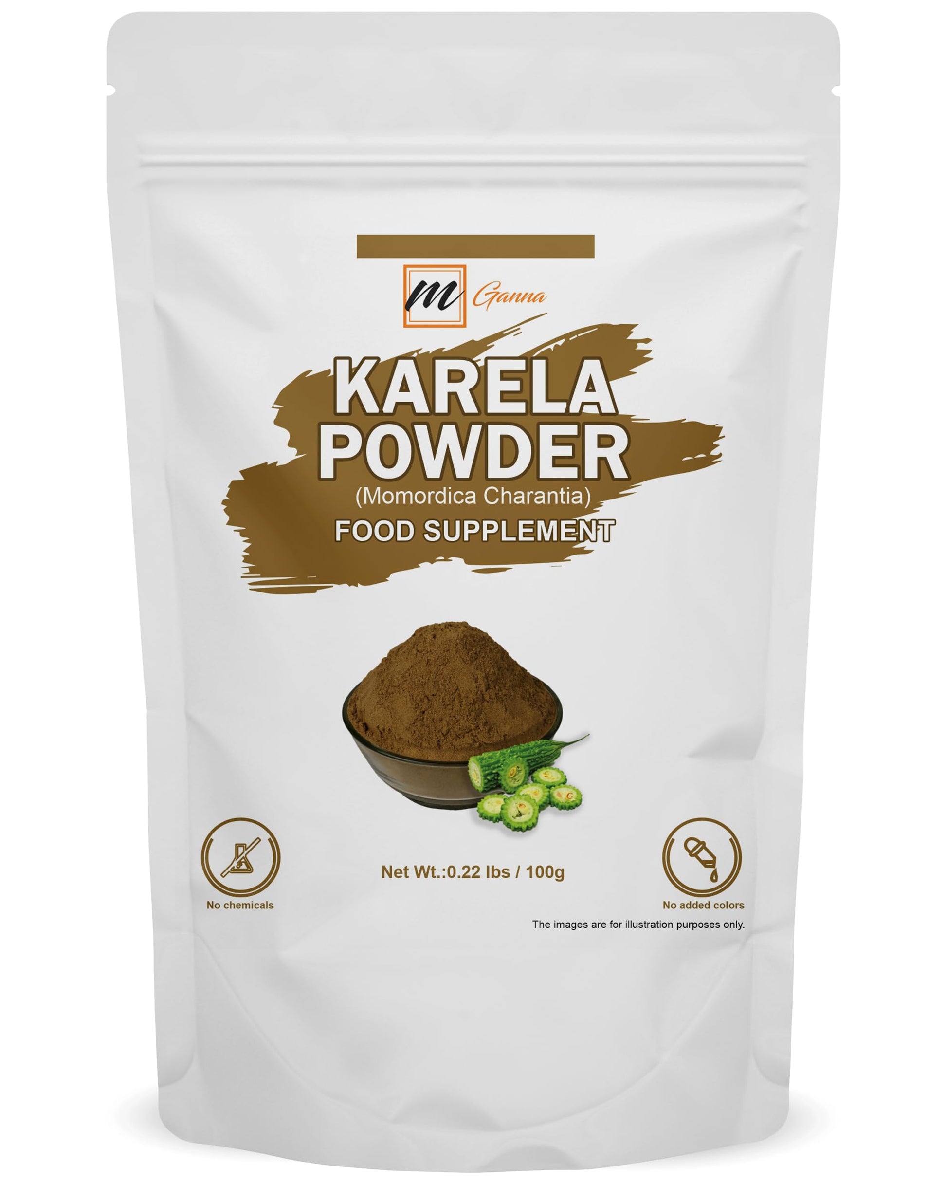 mGanna Karela/Momordica Charantia/Bitter Melon Powder 3.52 Ounces