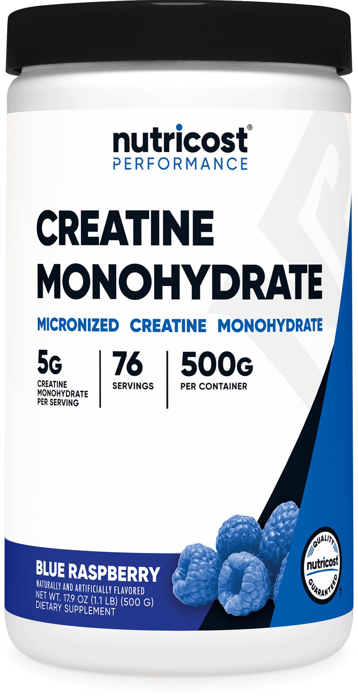Nutricost Creatine Monohydrate Powder (Blue Raspberry), 500 Gram