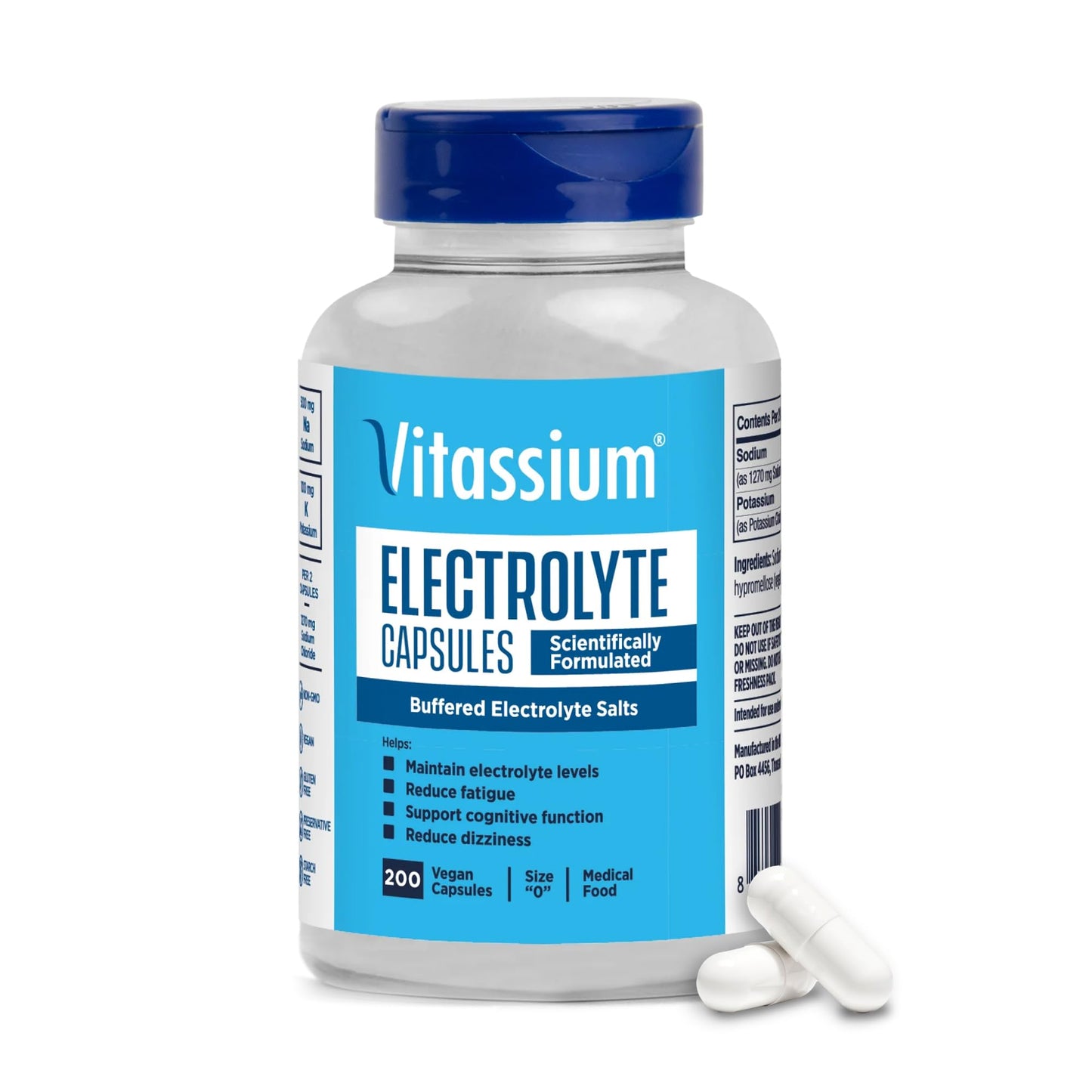 Vitassium Electrolyte Capsules, 200 Count