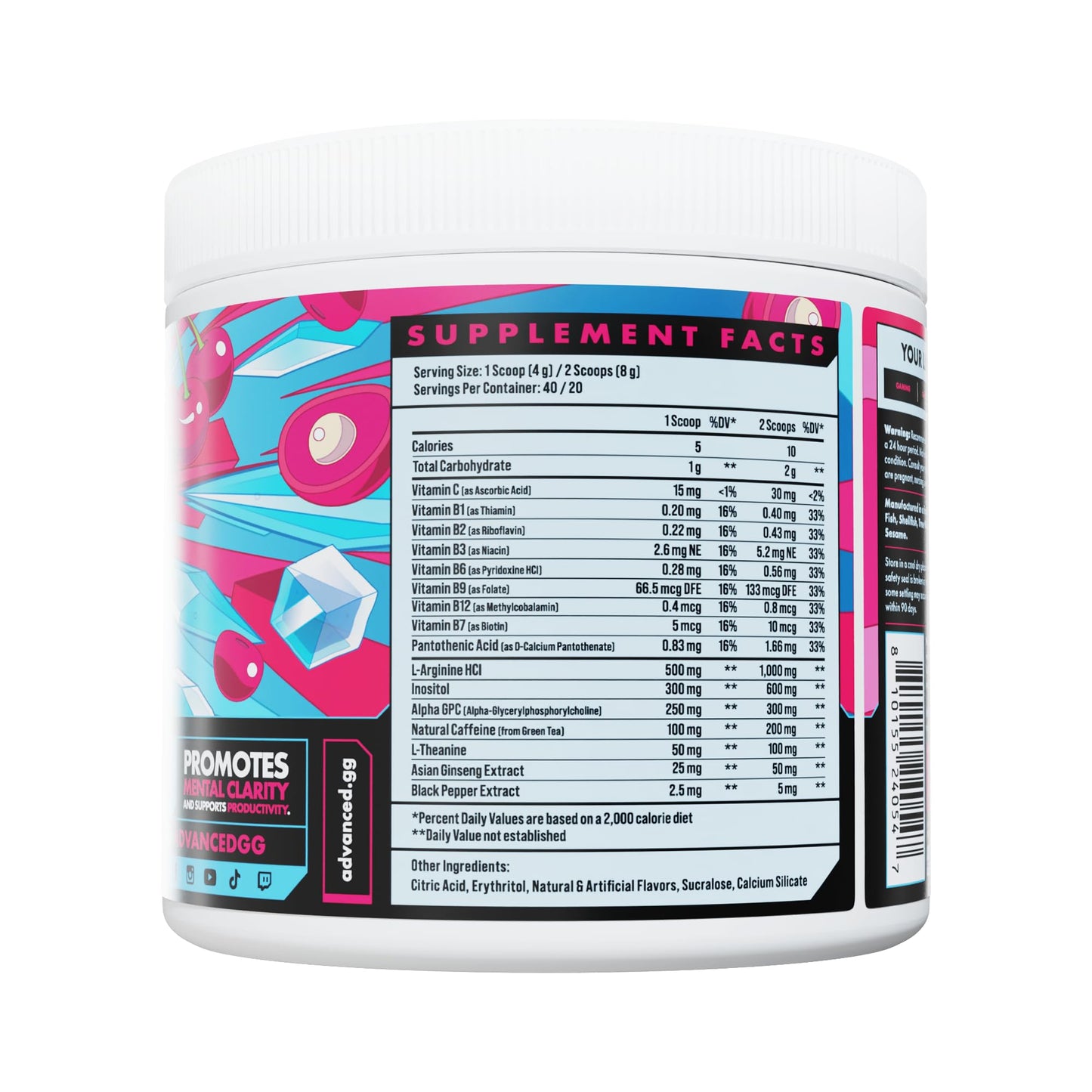 Advanced Focus Lemon Lime Powder 5.71 Ounce