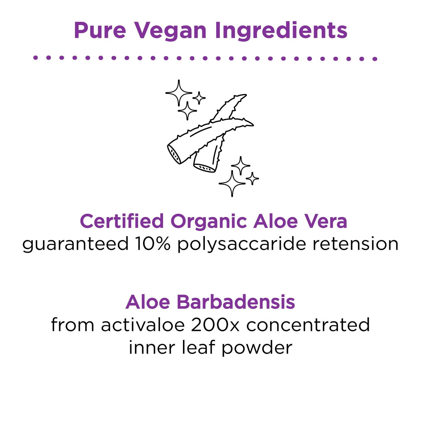 nbpure Organic Aloe Vera Capsules, 30 Capsules