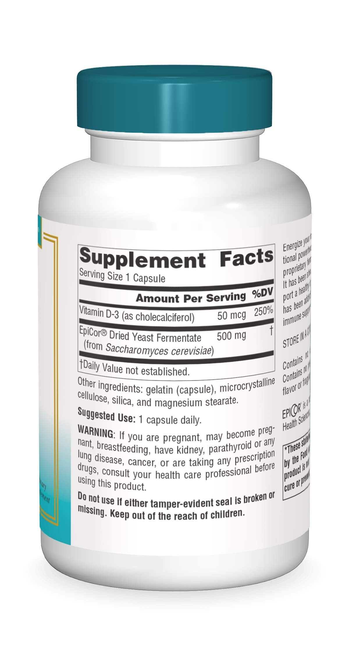 Source Naturals Wellness EpiCor with Vitamin D-3 for Heightened Immune Defense Capsules 120