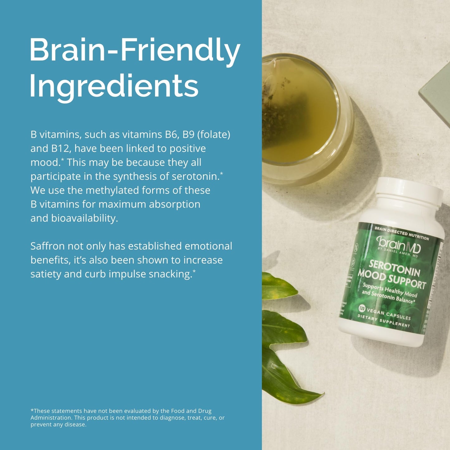BRAINMD Dr Amen Serotonin Mood Support 120 Capsules