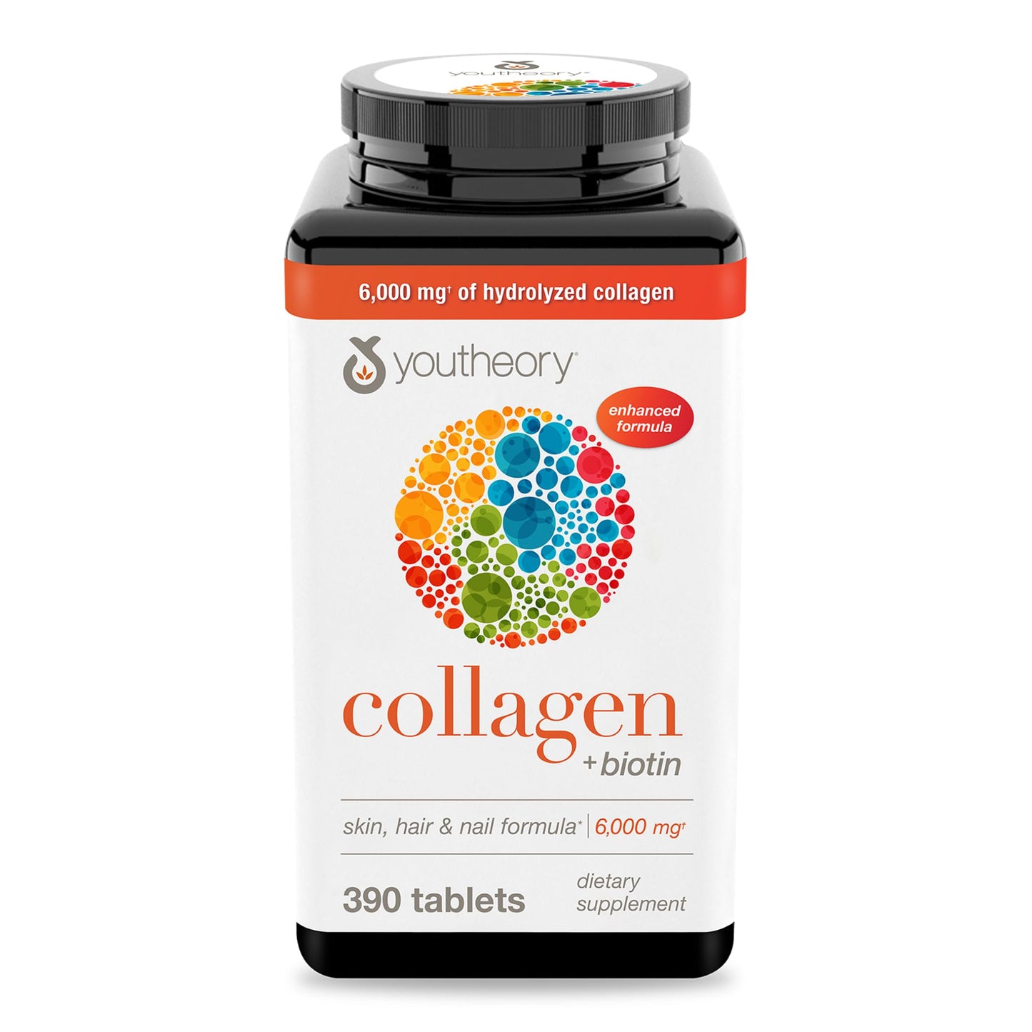 Youtheory Collagen + Biotin 390 Tablets