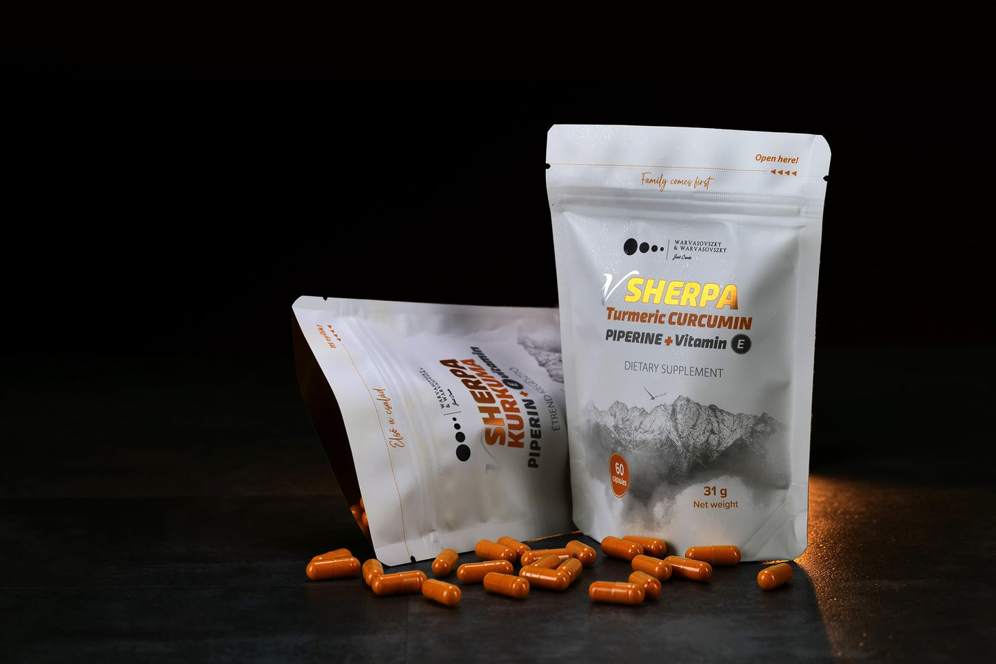 vSherpa Turmeric Curcumin with Piperine & Vitamin E – 95% Curcuminoids for Antioxidant & Mobility Support, Enhanced Absorption, Premium Vegan, Non-GMO, Gluten-Free, GMP-Certified, 60 Capsules