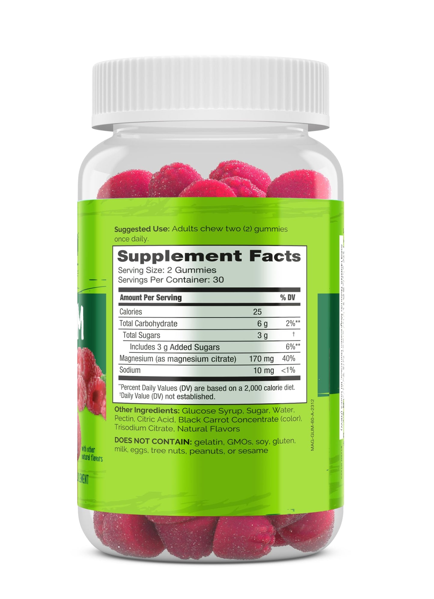 NATURELO Magnesium Citrate Gummies 120 Gummies