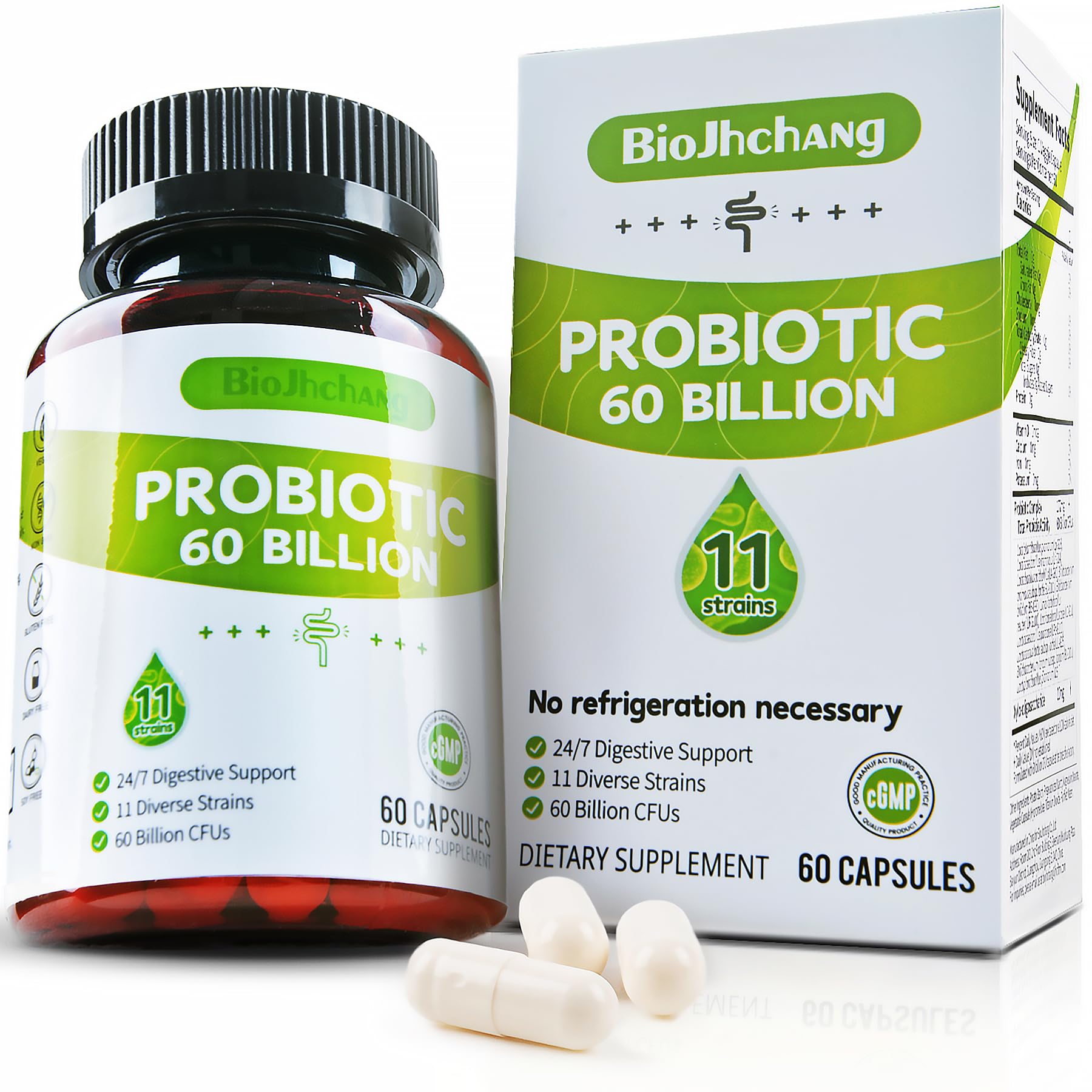 BioJhchang Probiotics Supplements Capsule 60 Count