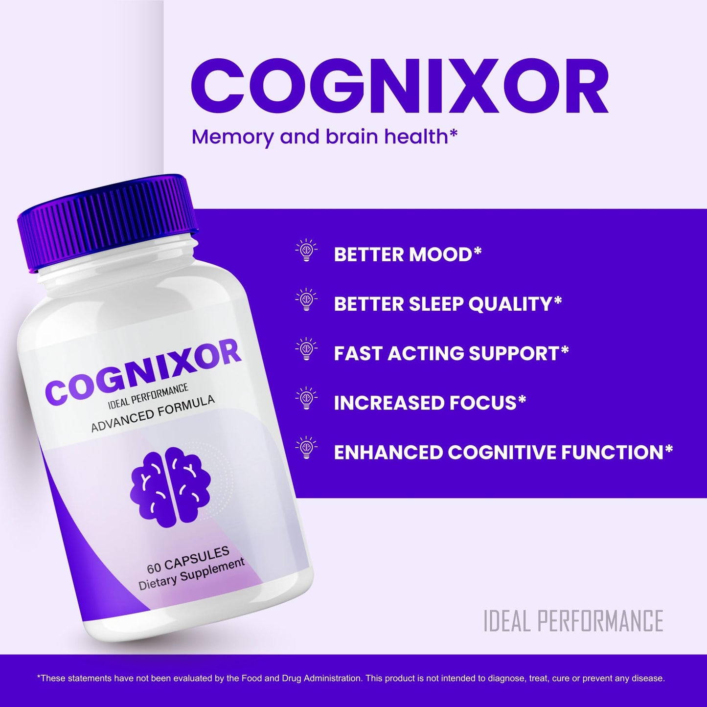 IDEAL PERFORMANCE Cognixor Capsules 120