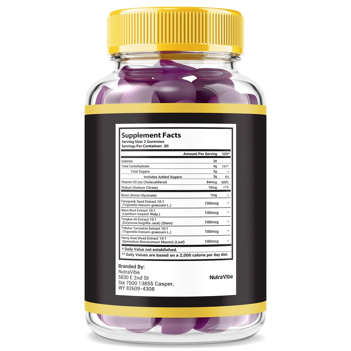 NutraVibe Alpha Surge Gummies 60 Count