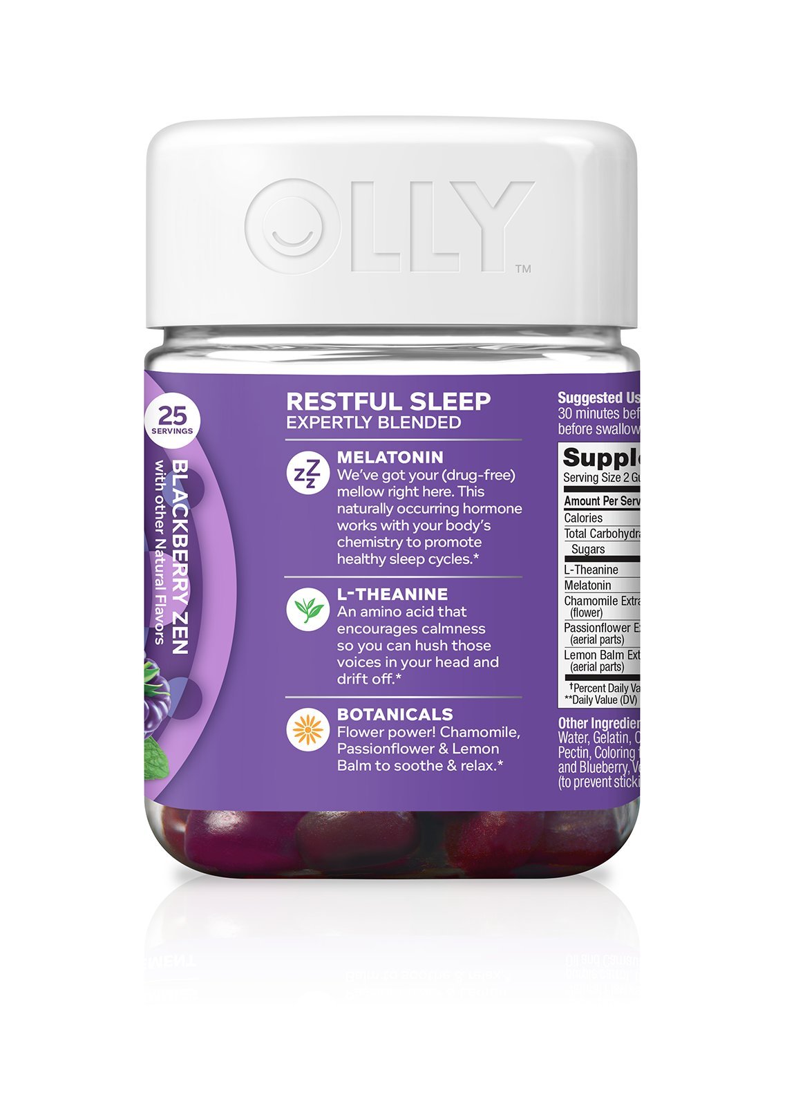 OLLY Restful Sleep Gummy Supplement 50 Count