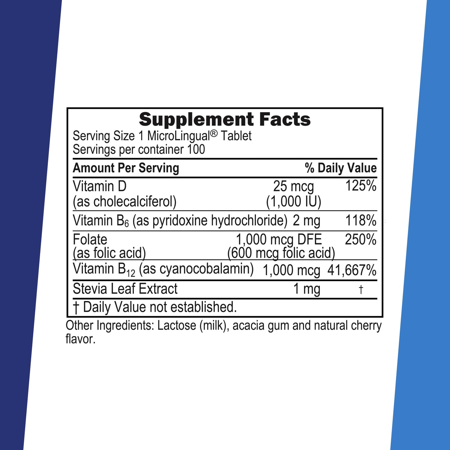 Superior Source No Shot Vitamin B-12 Cyanocobalamin 1000 mcg, B-6, Folic Acid & Vitamin D-3 1000 IU Sublingual Tablet, 1 Count