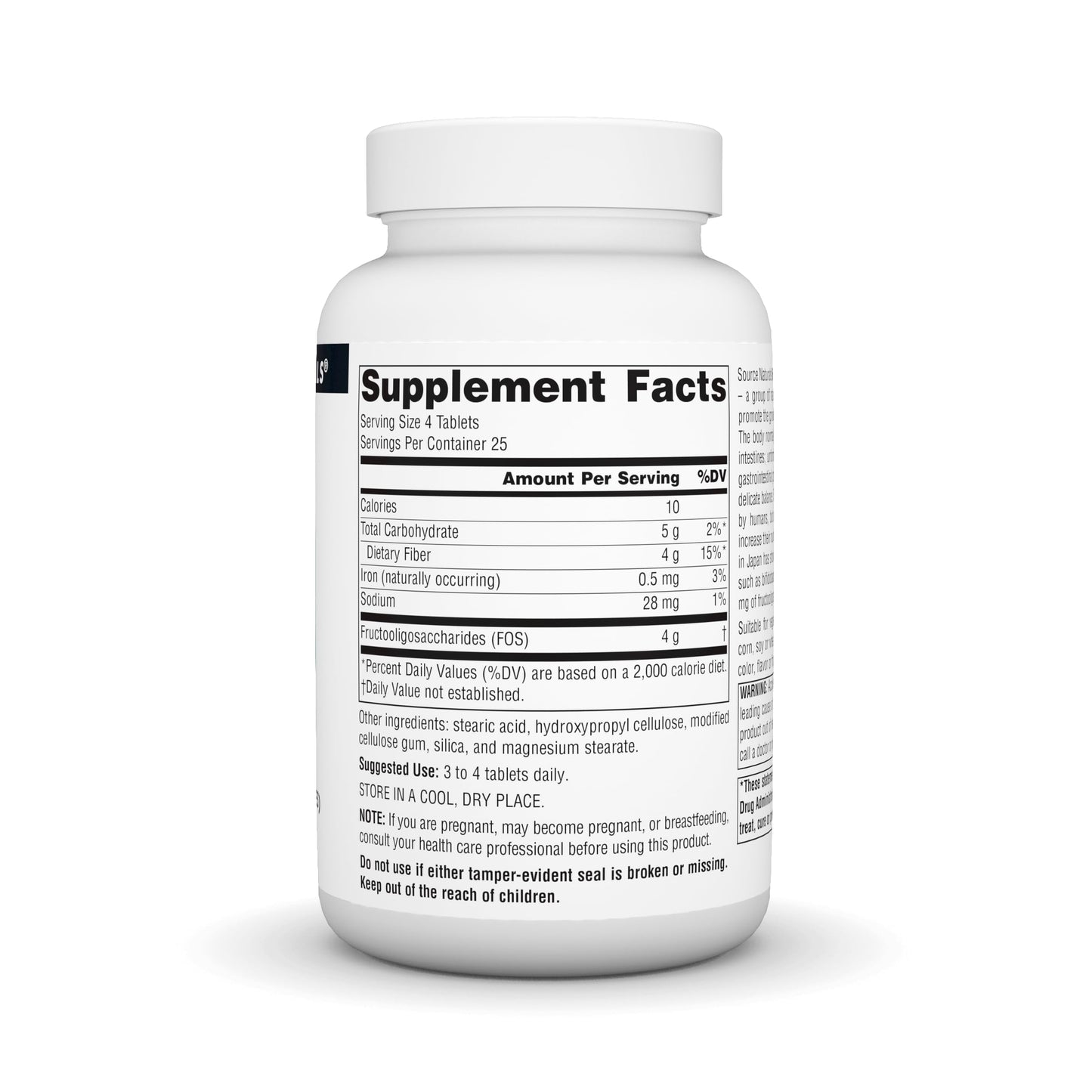 Source Naturals FOS 1000 mg Fructooligosaccharides Probiotic Enhancer 100 Softgels