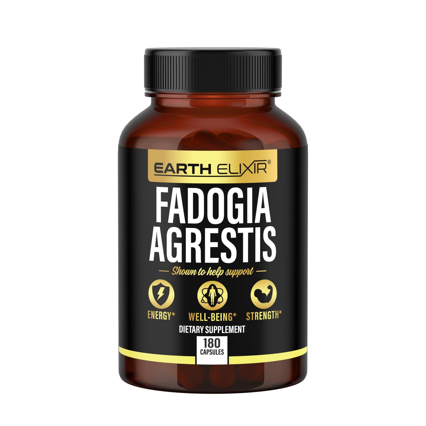 Earth Elixir Fadogia Agrestis Supplement 900mg Capsule, 180 Count