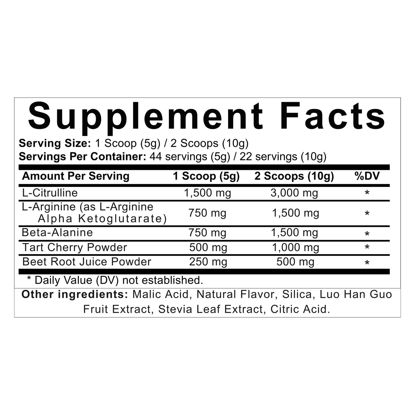 Venasolla Nitric Oxide Pump Powder, 7.76 Ounce
