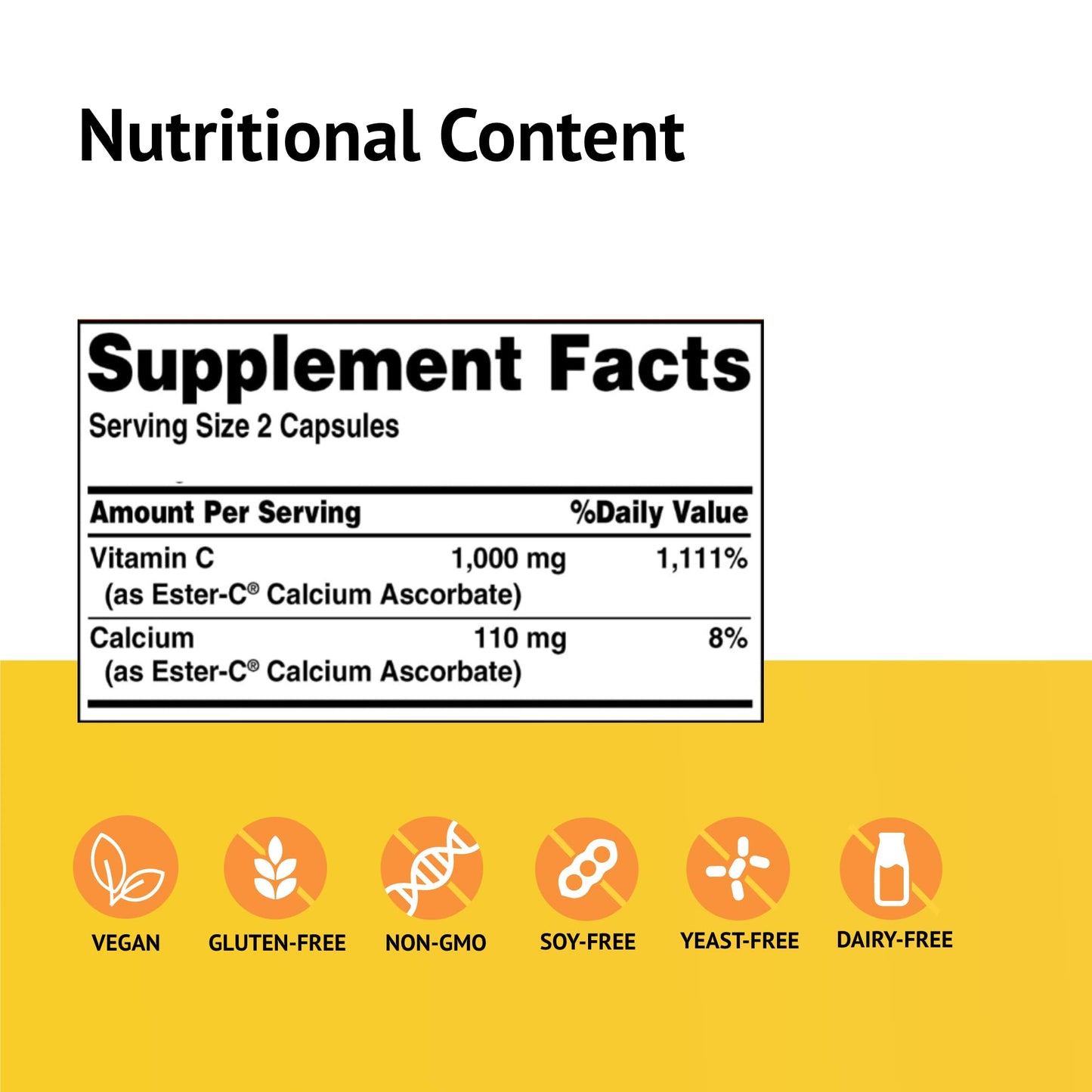 American Health Ester-C 500 mg Capsules, 240 Count