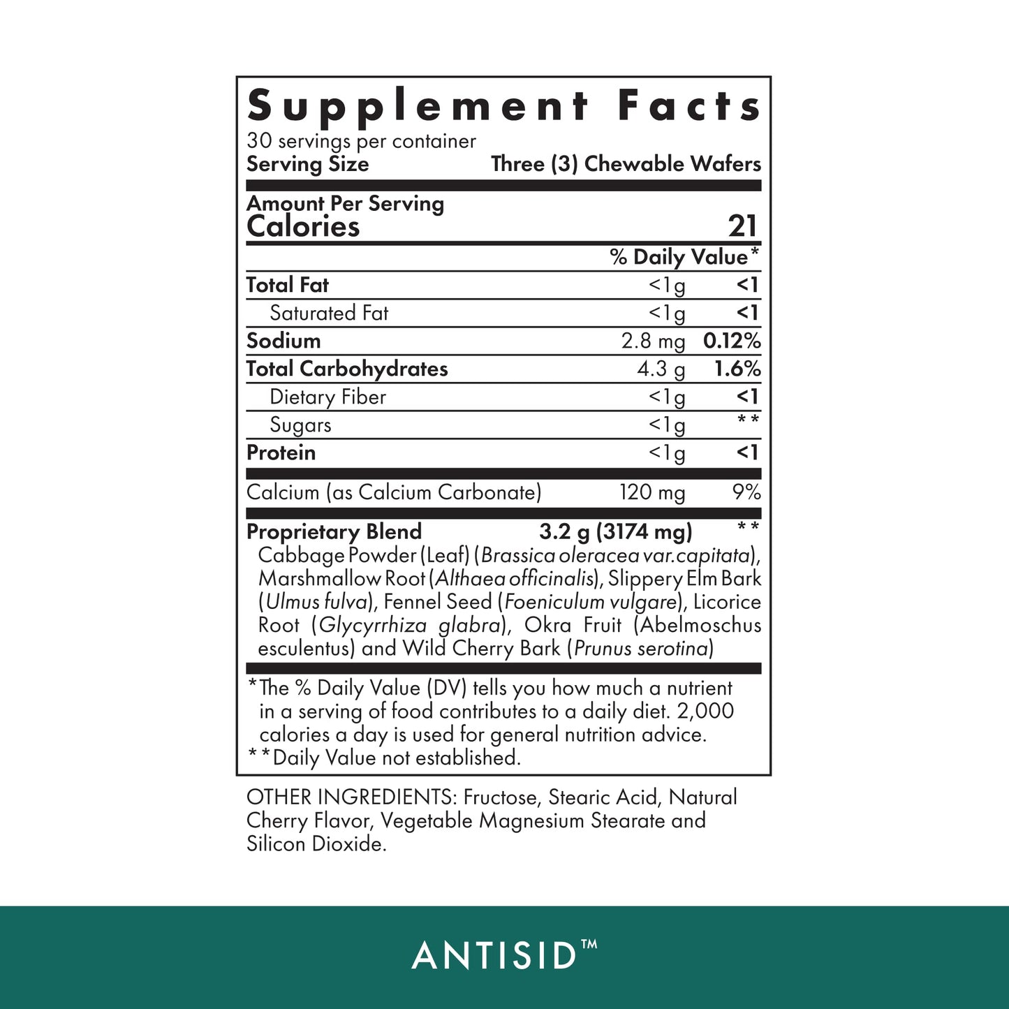 Michael's Health Naturopathic Programs Antisid Chewable 90 Count