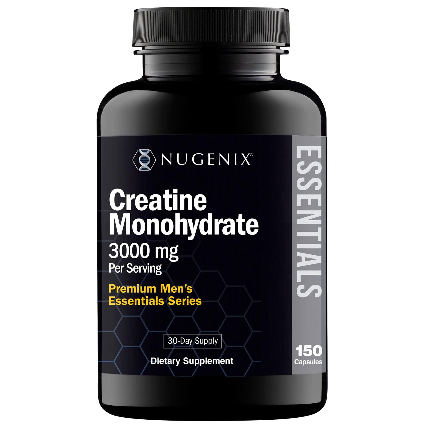 Nugenix Essentials Premium Creatine Monohydrate Supplement 3000mg, 150 Capsules