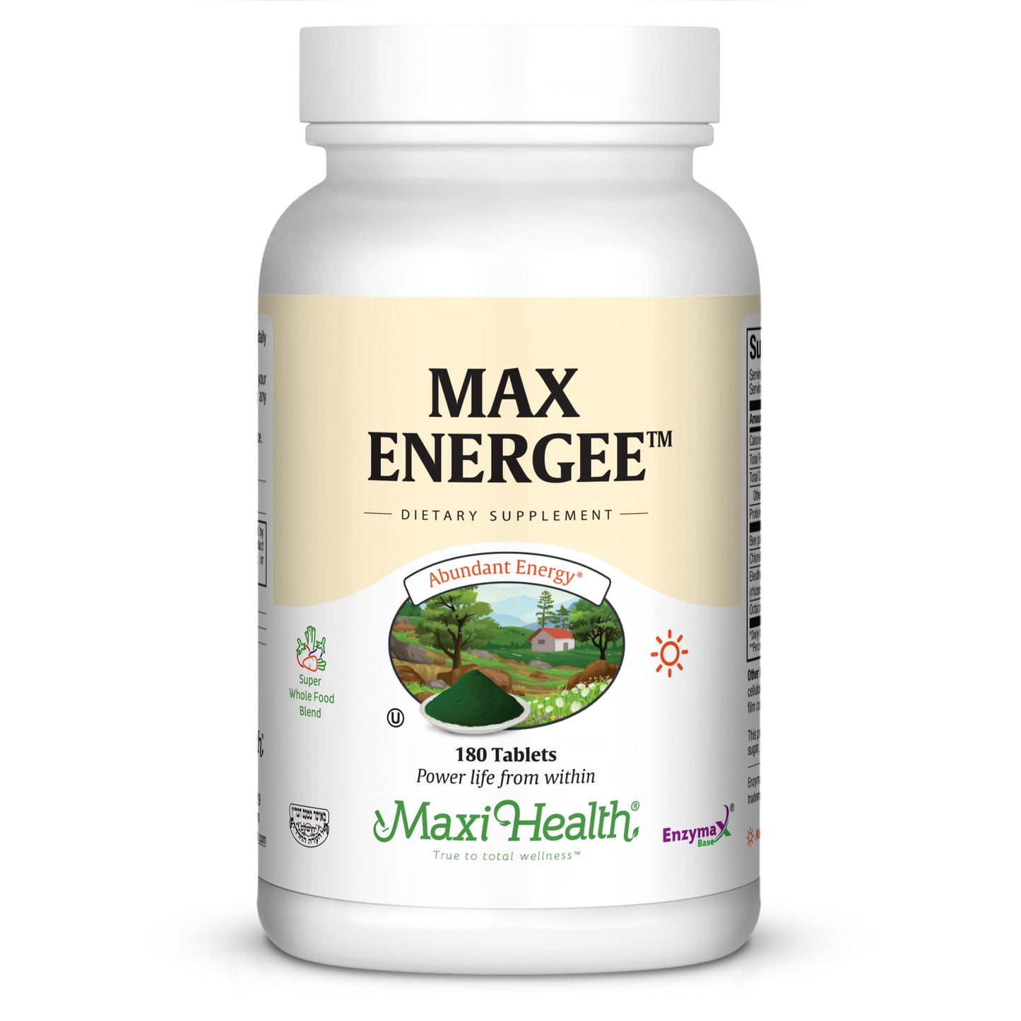 Maxi Health Max Energee Natural Energy and Stamina Booster 180 Tablets