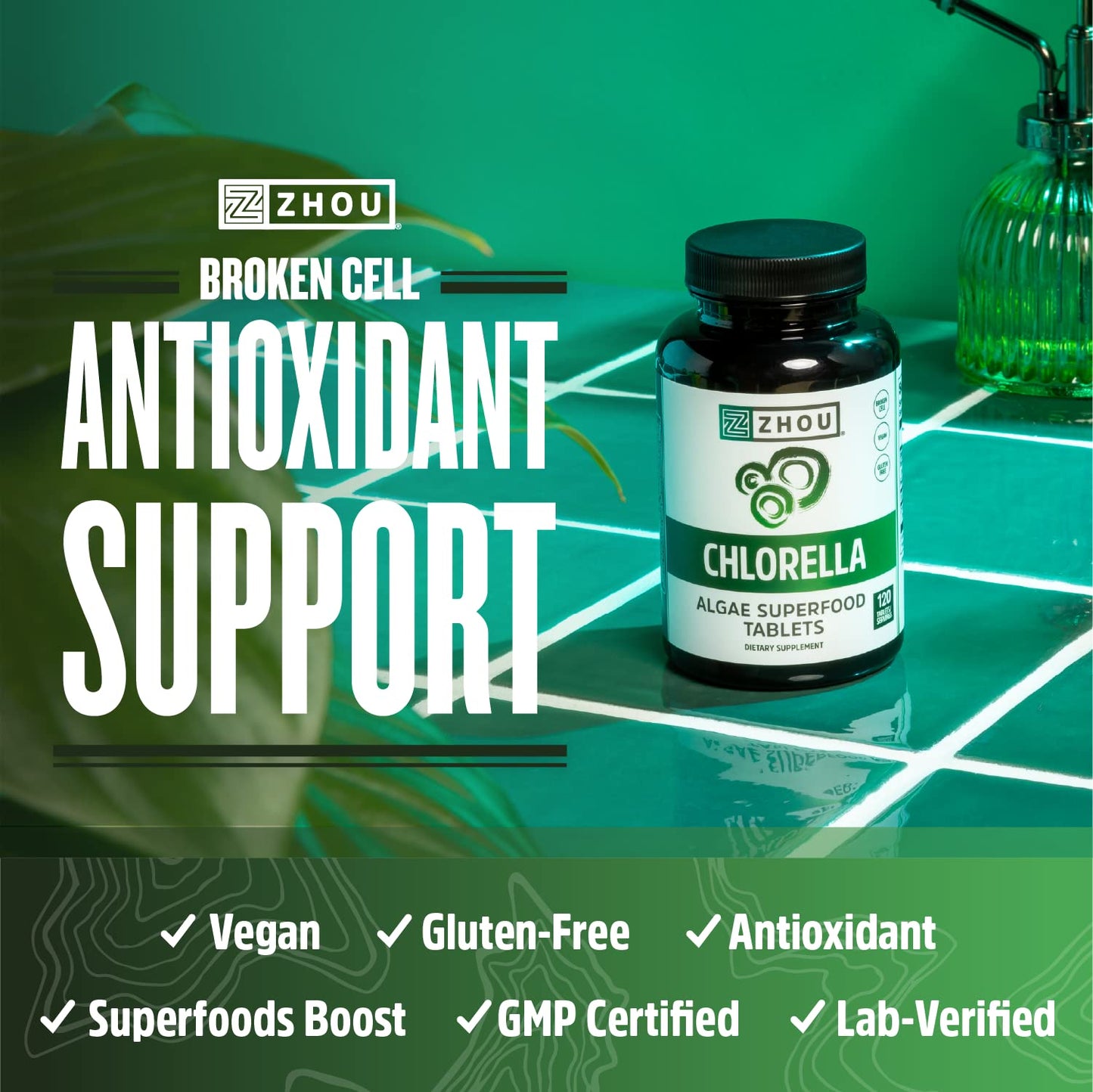 ZHOU Chlorella 120 Tablets