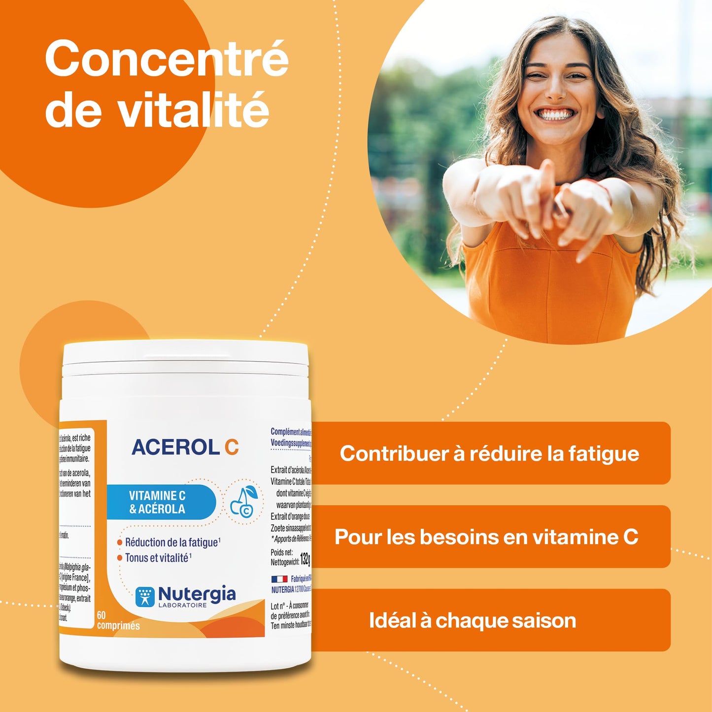 Nutergia Acerol C 60 Tablets