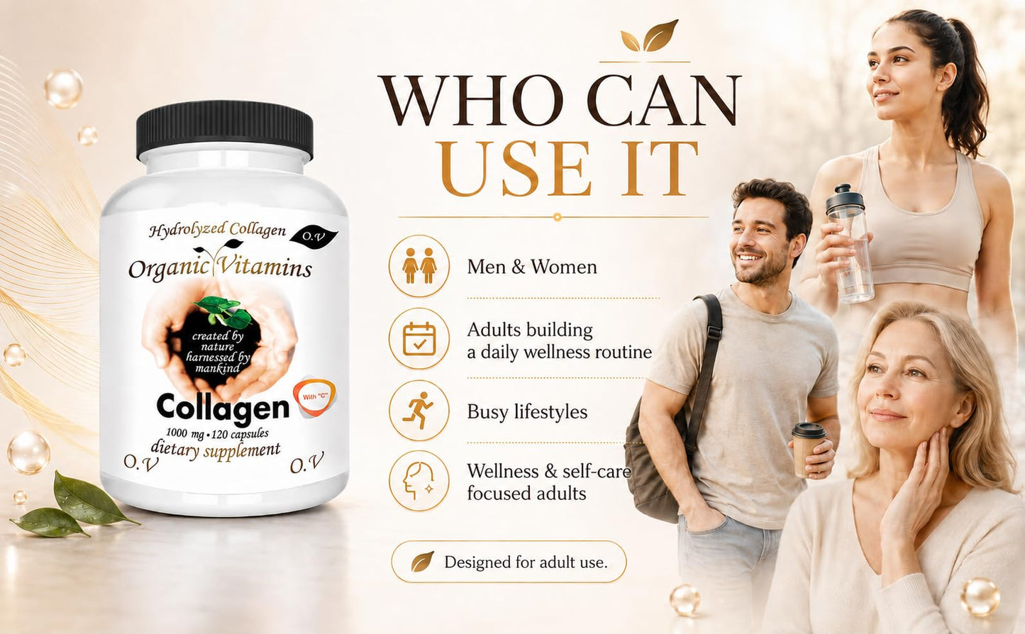 HYDROLYZED Collagen Super Advanced Supplement 120 Capsules