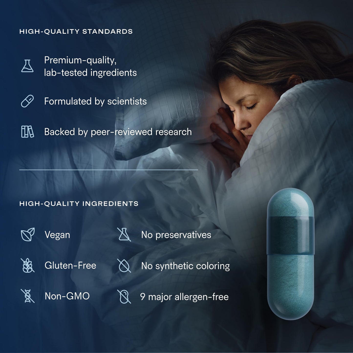 Tally Health Restore Better Sleep Supplement Capsule, 90 Capsules