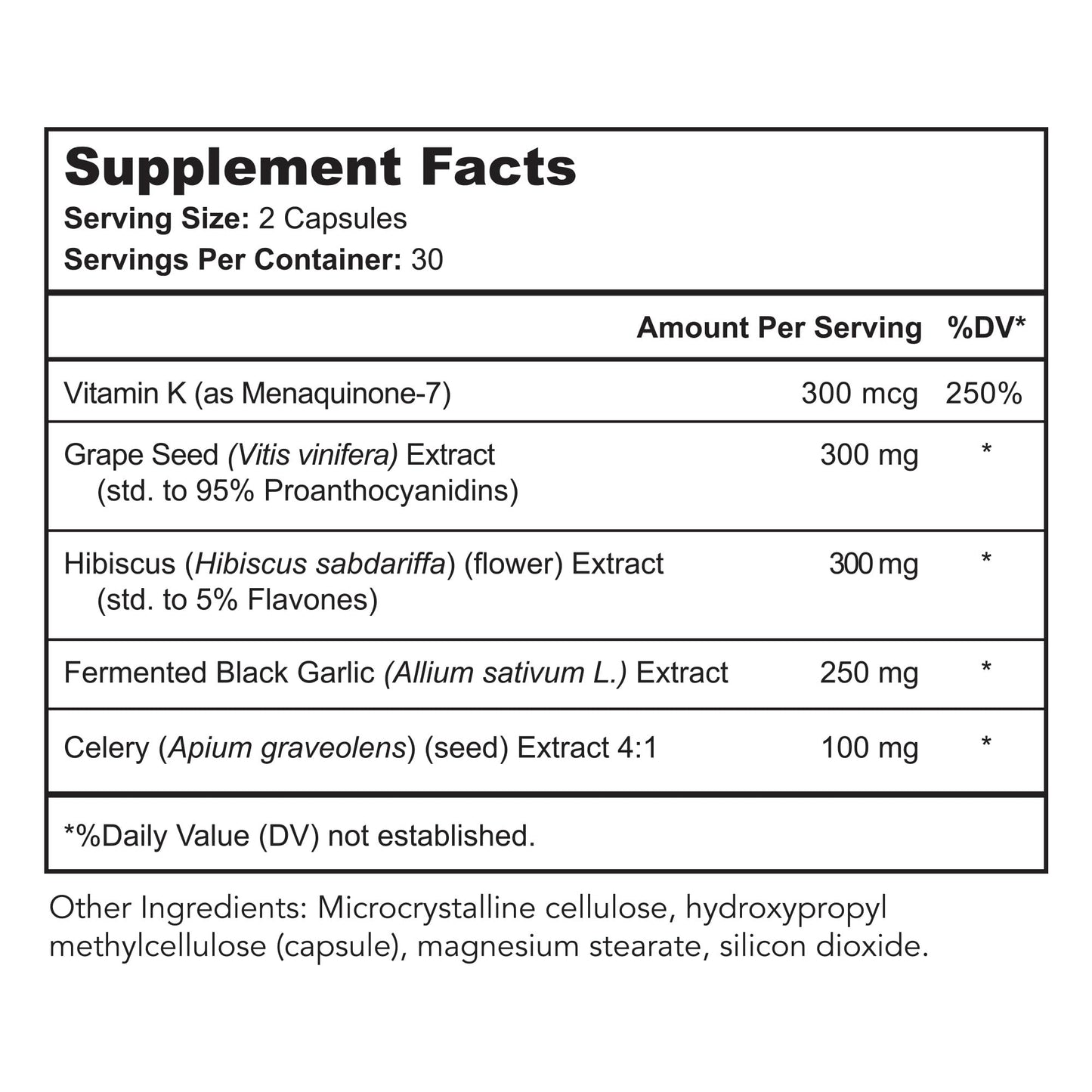 Bright Naturals Vaso Calm 180 Capsules