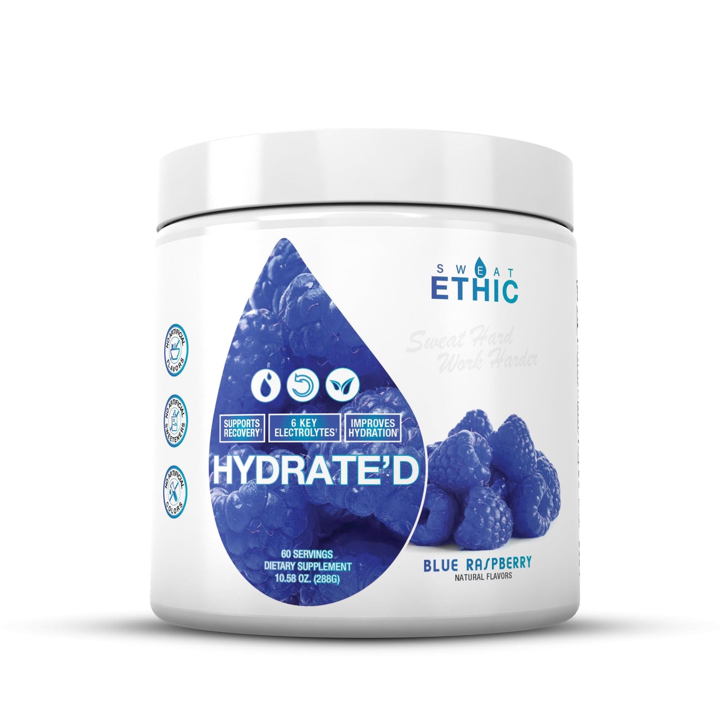 Sweat Ethic Hydrate’D Electrolytes Electrolyte Powder, 12 Ounce