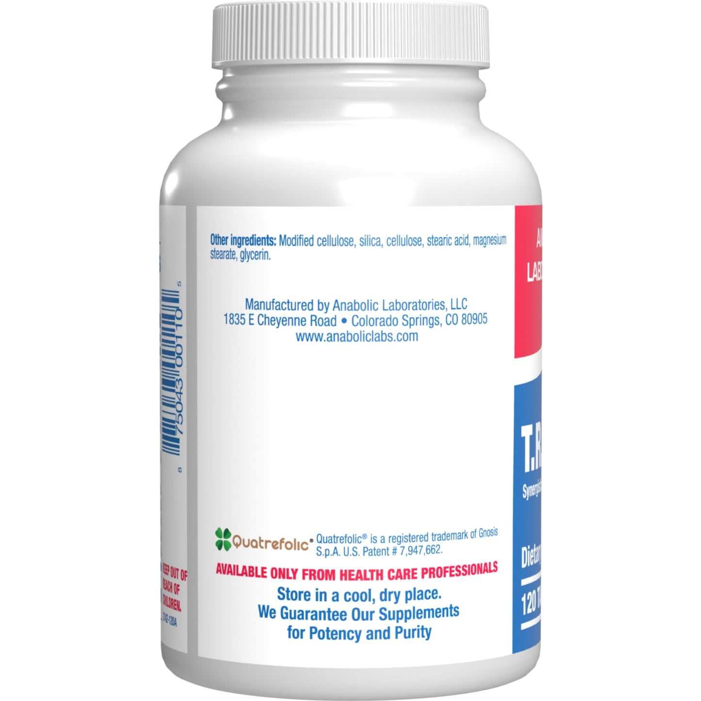Anabolic Laboratories Super B Complex Methylated & Time Released Bio Active B Complex Vitamin Supplement with Choline Inositol & 8 B Vitamins, 120 Tablets
