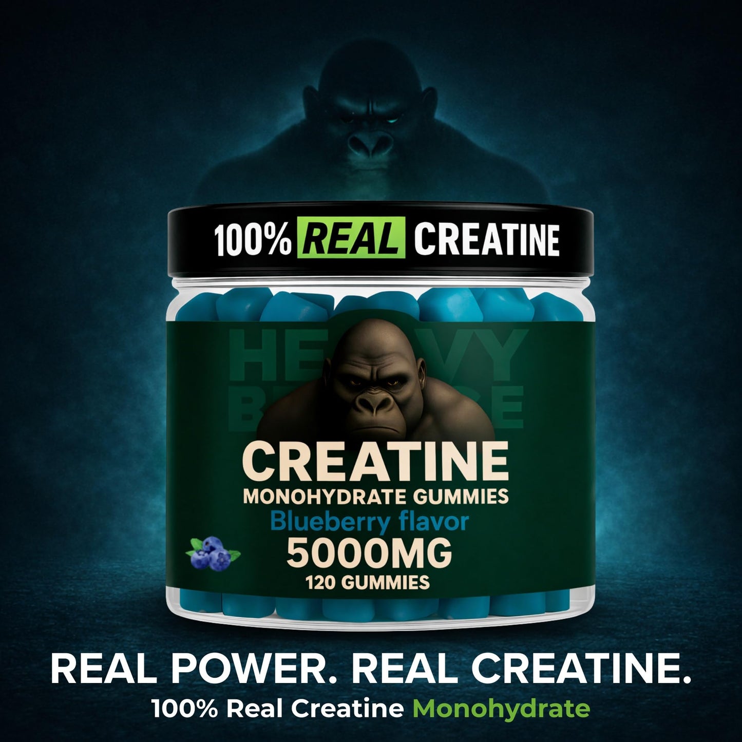 Heavy Balance Creatine Monohydrate Gummies Sugar Free 120