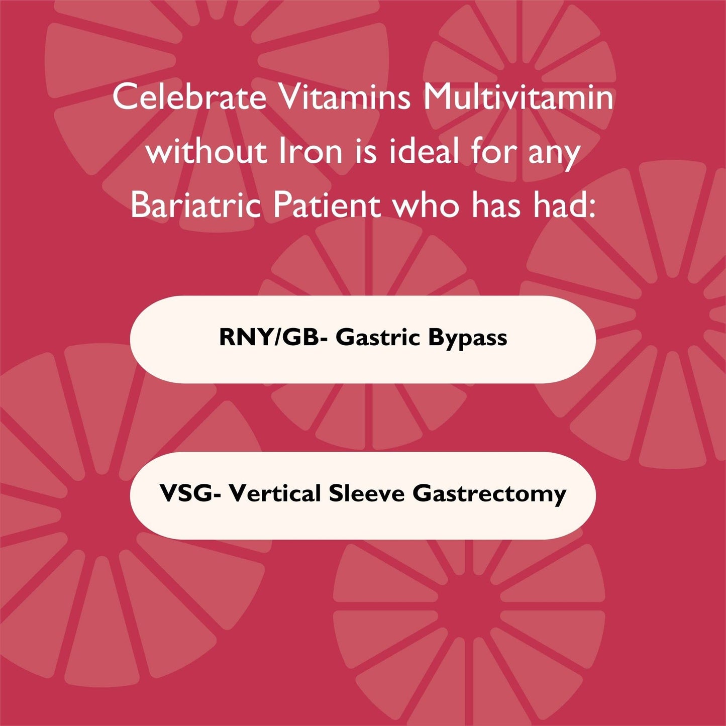 Celebrate Bariatric Supplements Bariatric Multivitamin Iron Free Capsule, 90 Capsules