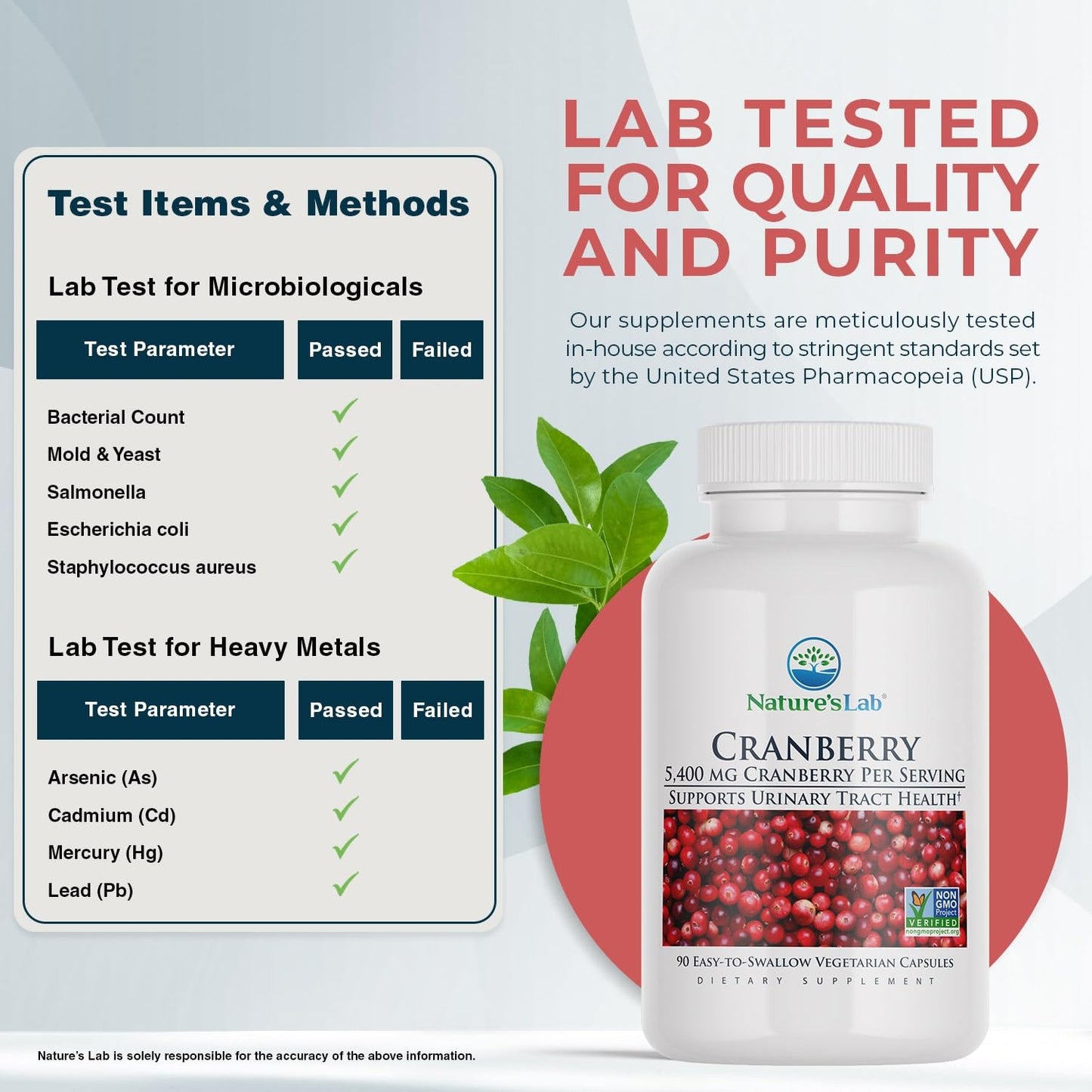 Nature's Lab Cranberry 5400mg, 90 Capsules