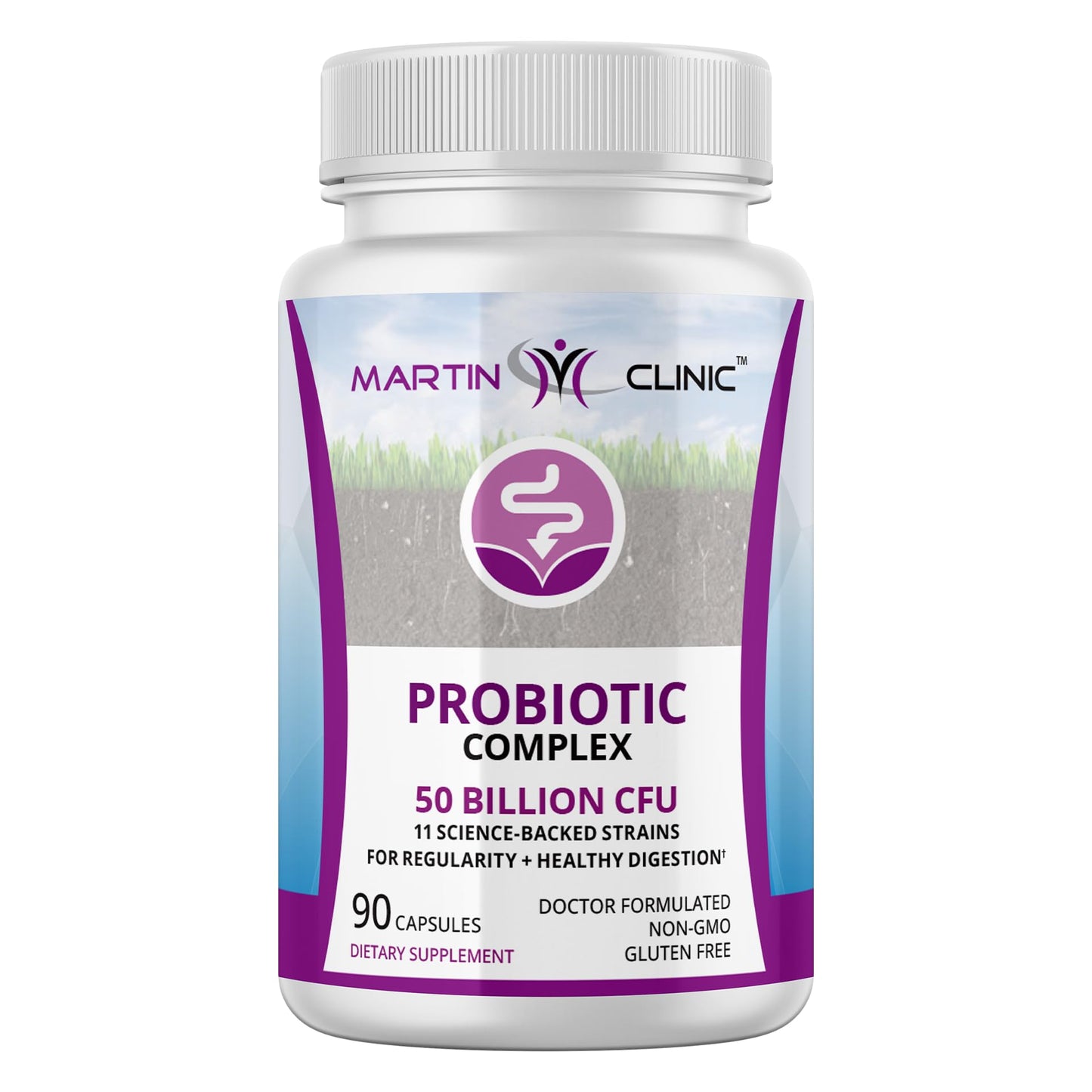 Martin Clinic Probiotic for Gut Health & Immune Support Capsule 90 Count