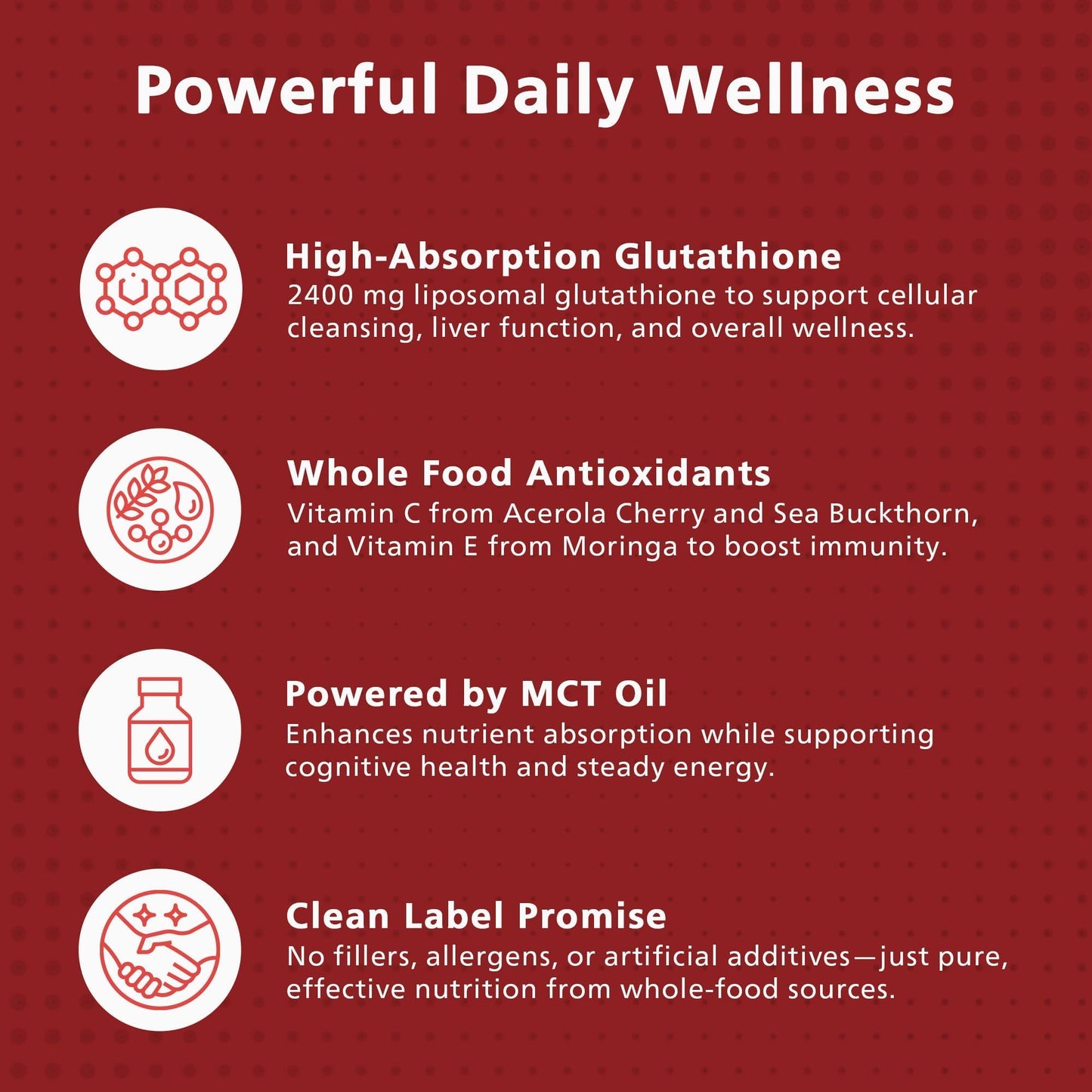 KEN Liposomal Glutathione with MCT Oil, 2400mg Blend, Vitamin C&E, Halal Softgel 120 Count