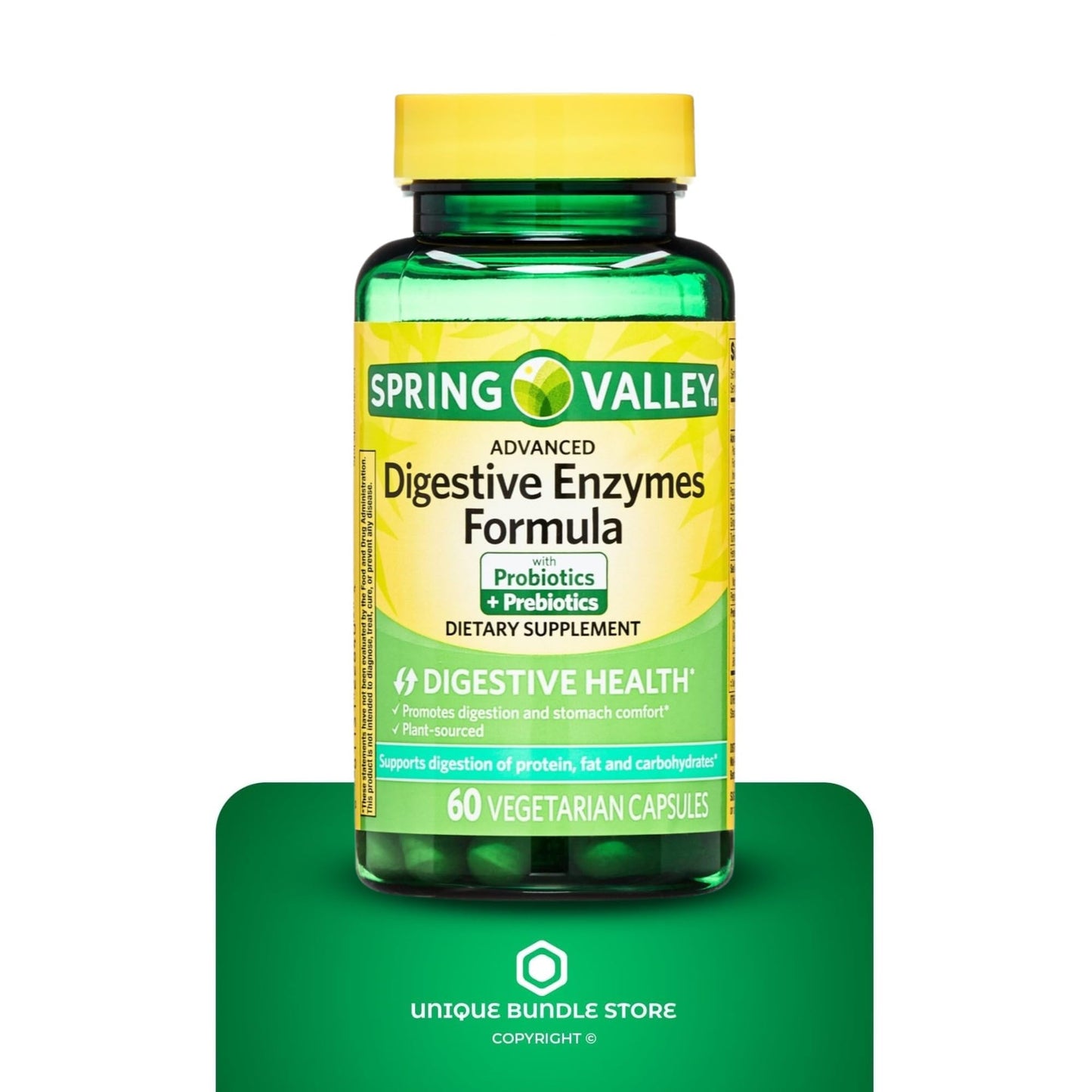 Unique Bundle Store Digestive Enzymes Capsule 60 Count