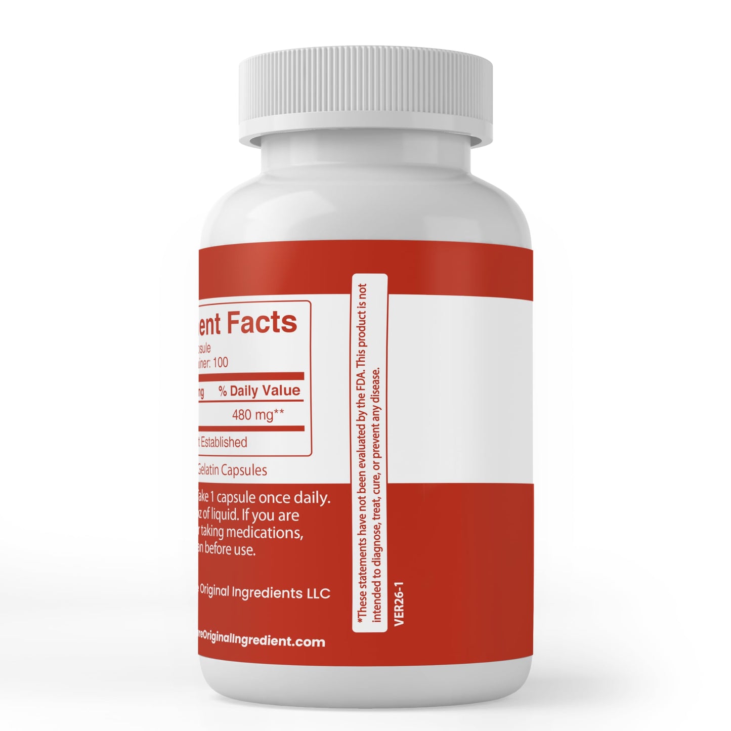 PURE ORIGINAL INGREDIENTS D-Ribose Capsule 100
