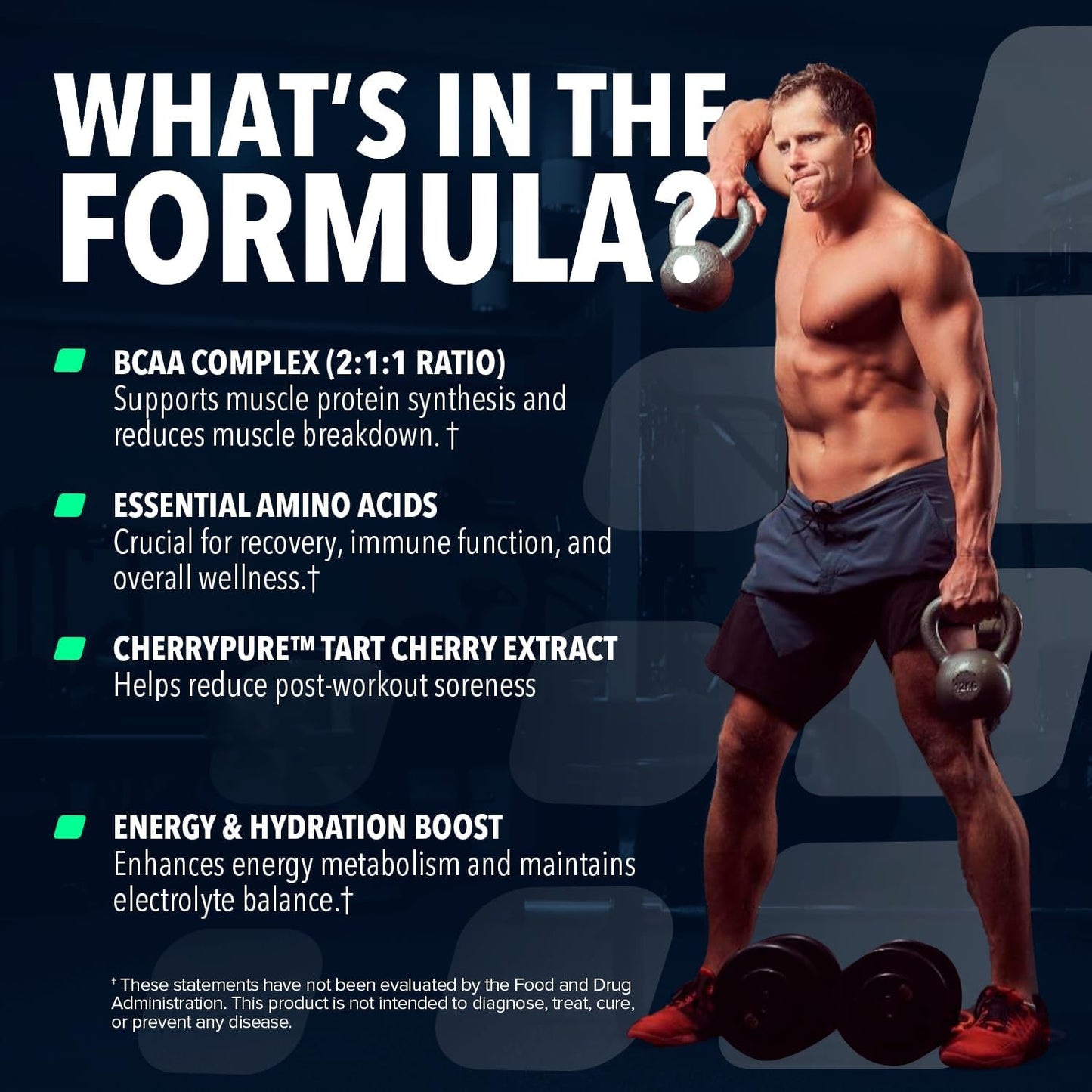 NF Sports Natural Amino 2:1:1 BCAAs Amino Acids Powder, 25 Servings