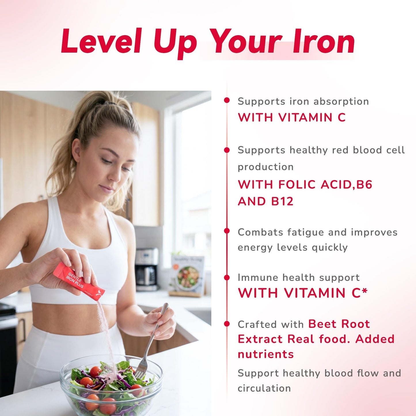 Gynable Gentle Iron Supplement for Women Powder 1.4 oz