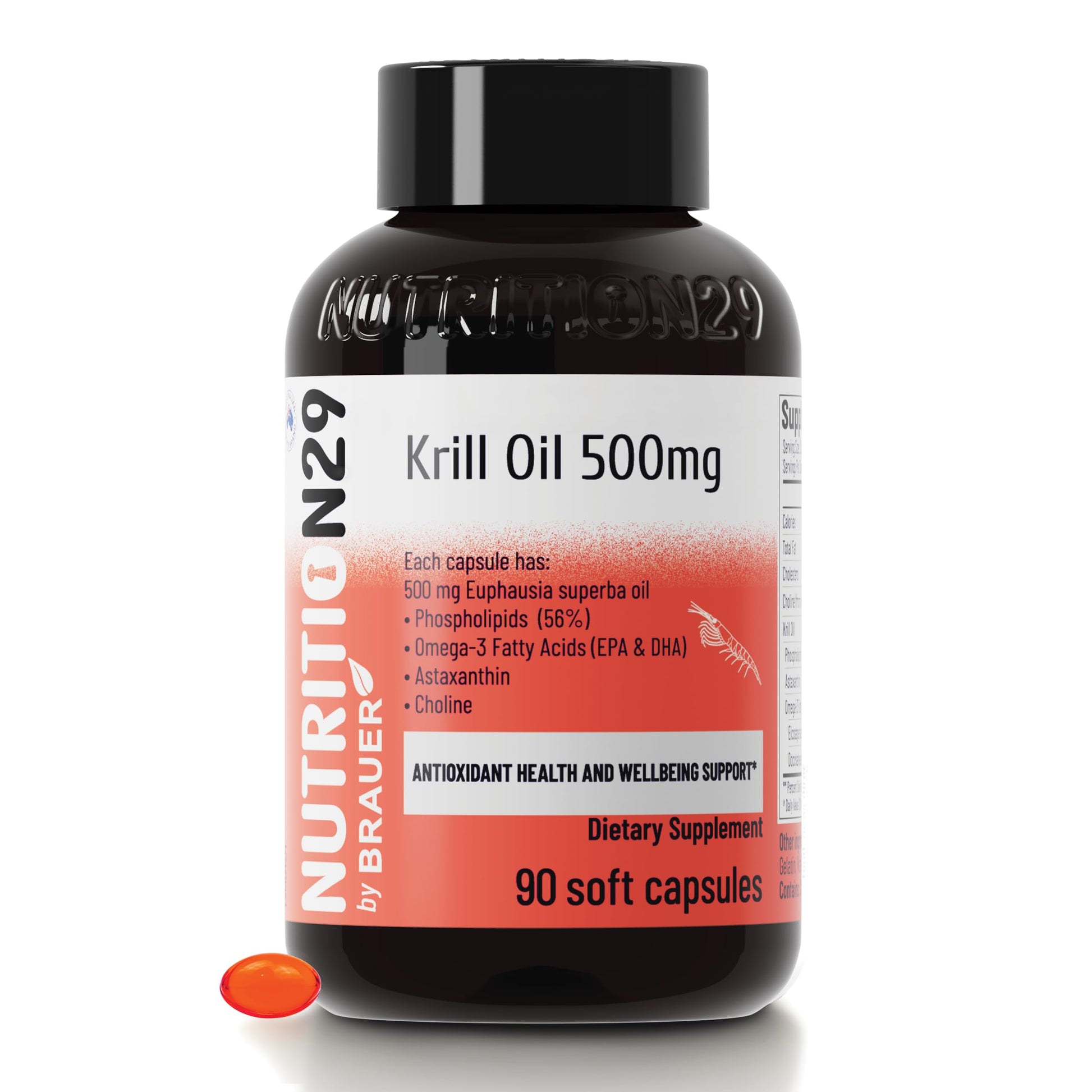 NUTRITION29 Antarctic Krill Oil 500mg Softgels 90 Count